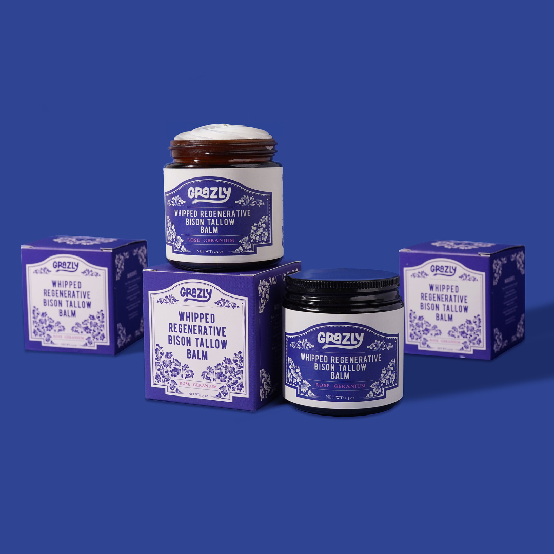 Whipped Bison Tallow & Manuka Honey Moisturizing Balm - My American Goods