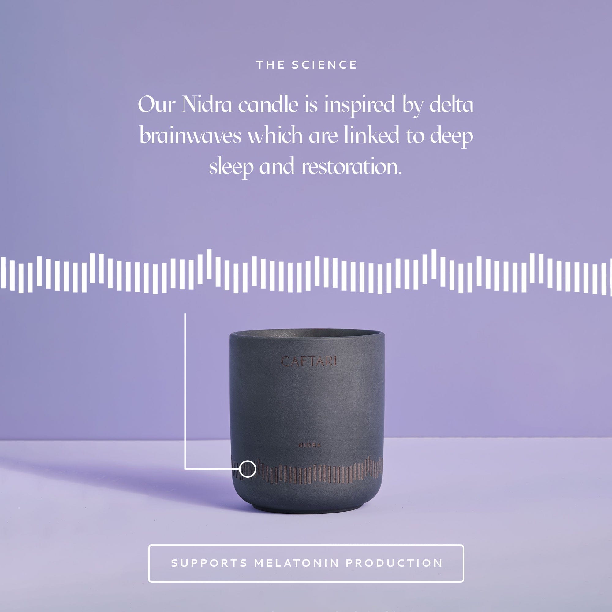 Caftari Candle Nidra - Designed for Restorative Sleep