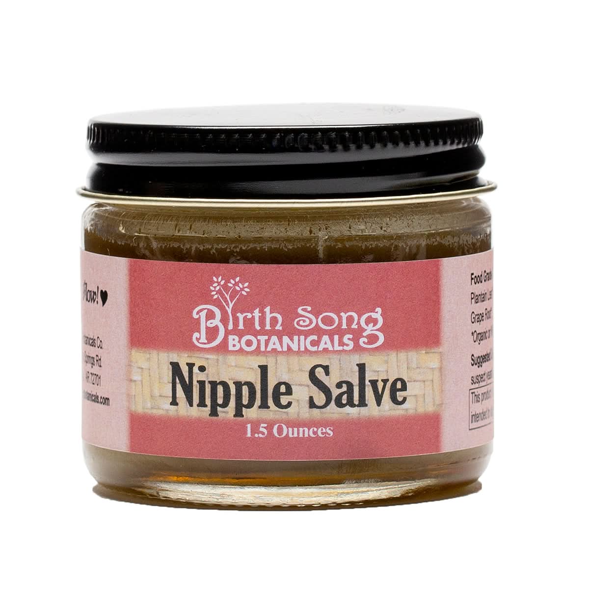 Birth Song Botanicals Co. Skin Care Nipple Salve, Soothing Herbal Nipple Butter for Breastfeeding and Lactation