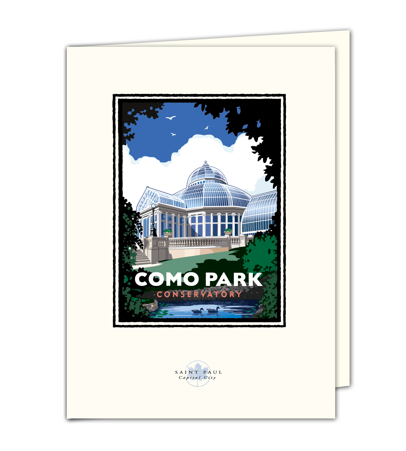 Landmark MN | Como Park Conservatory St Paul Art Print - My American Goods
