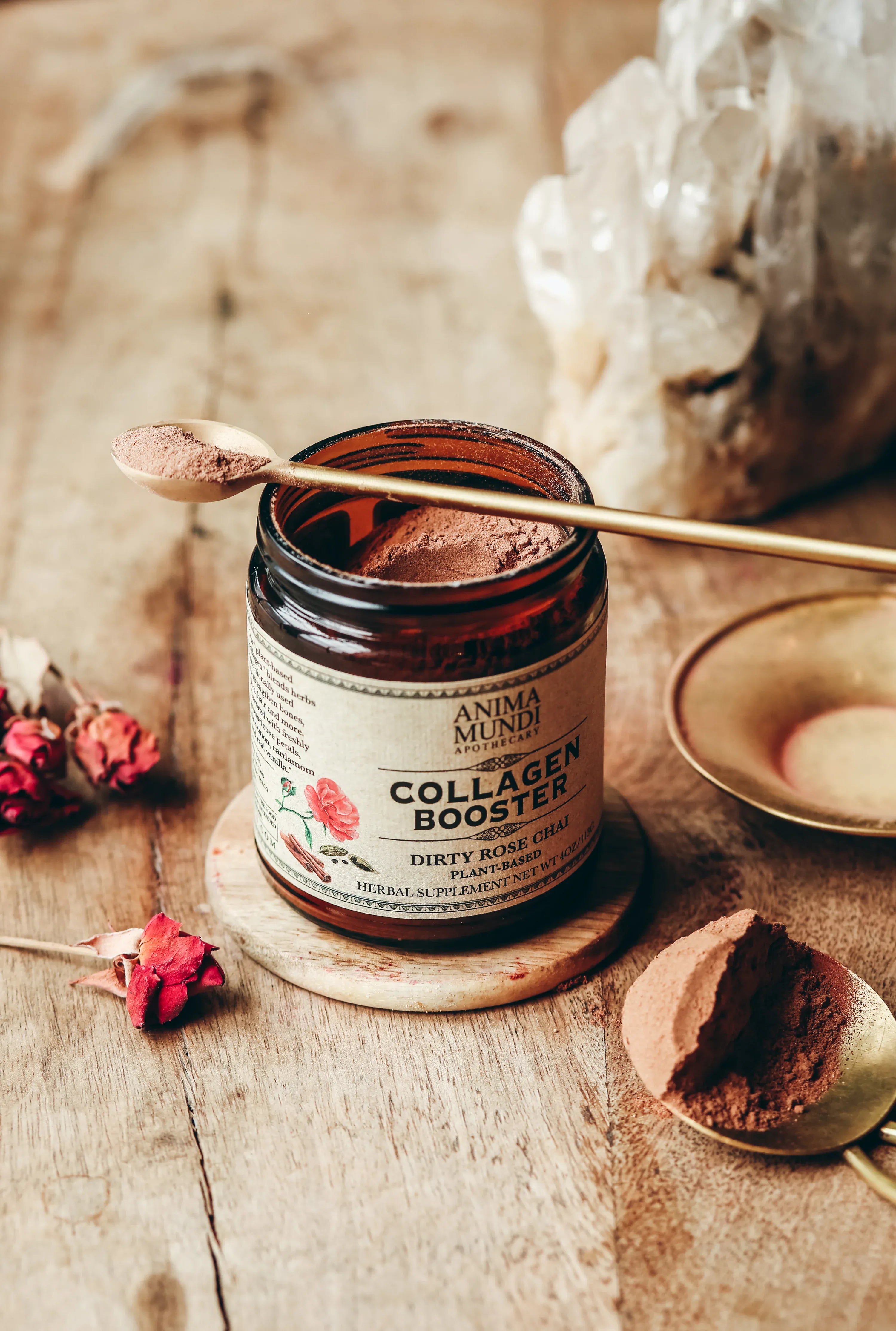 Anima Mundi Supplement COLLAGEN BOOSTER Powder | Dirty Rose Chai