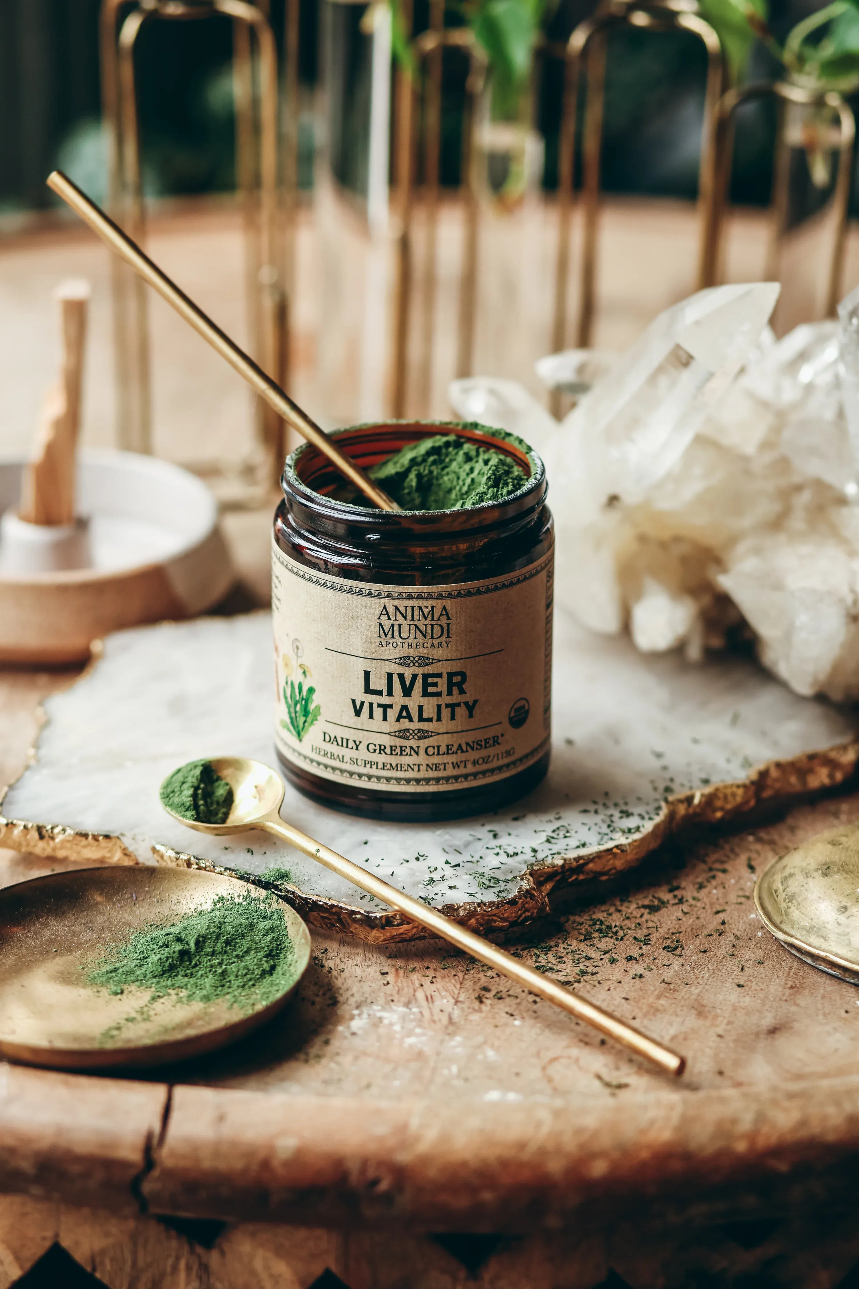 Anima Mundi Herbal supplements LIVER VITALITY Super Greens | Daily Cleansing Powder*