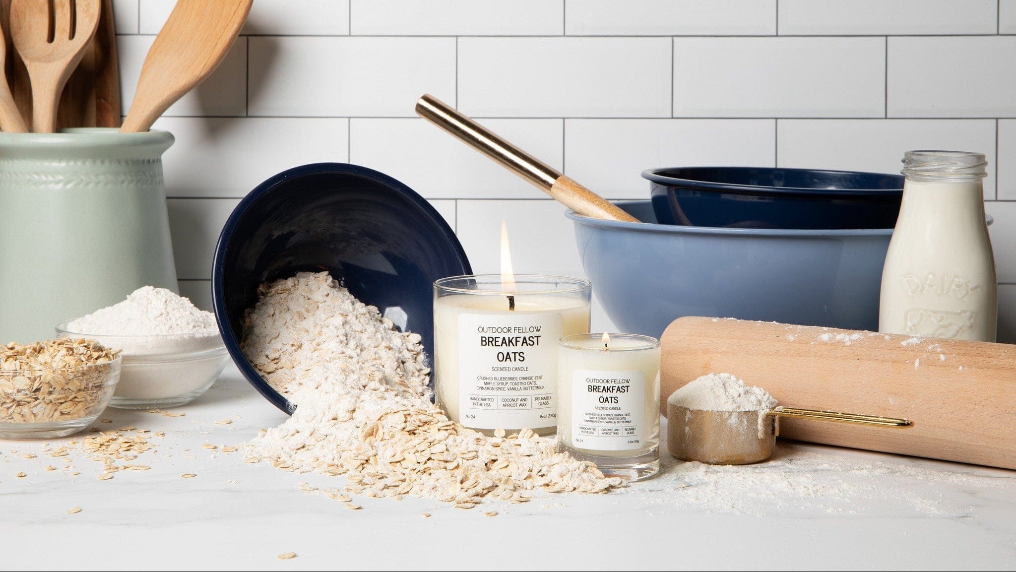 Outdoor Fellow Candles Breakfast Oats Scented Candle