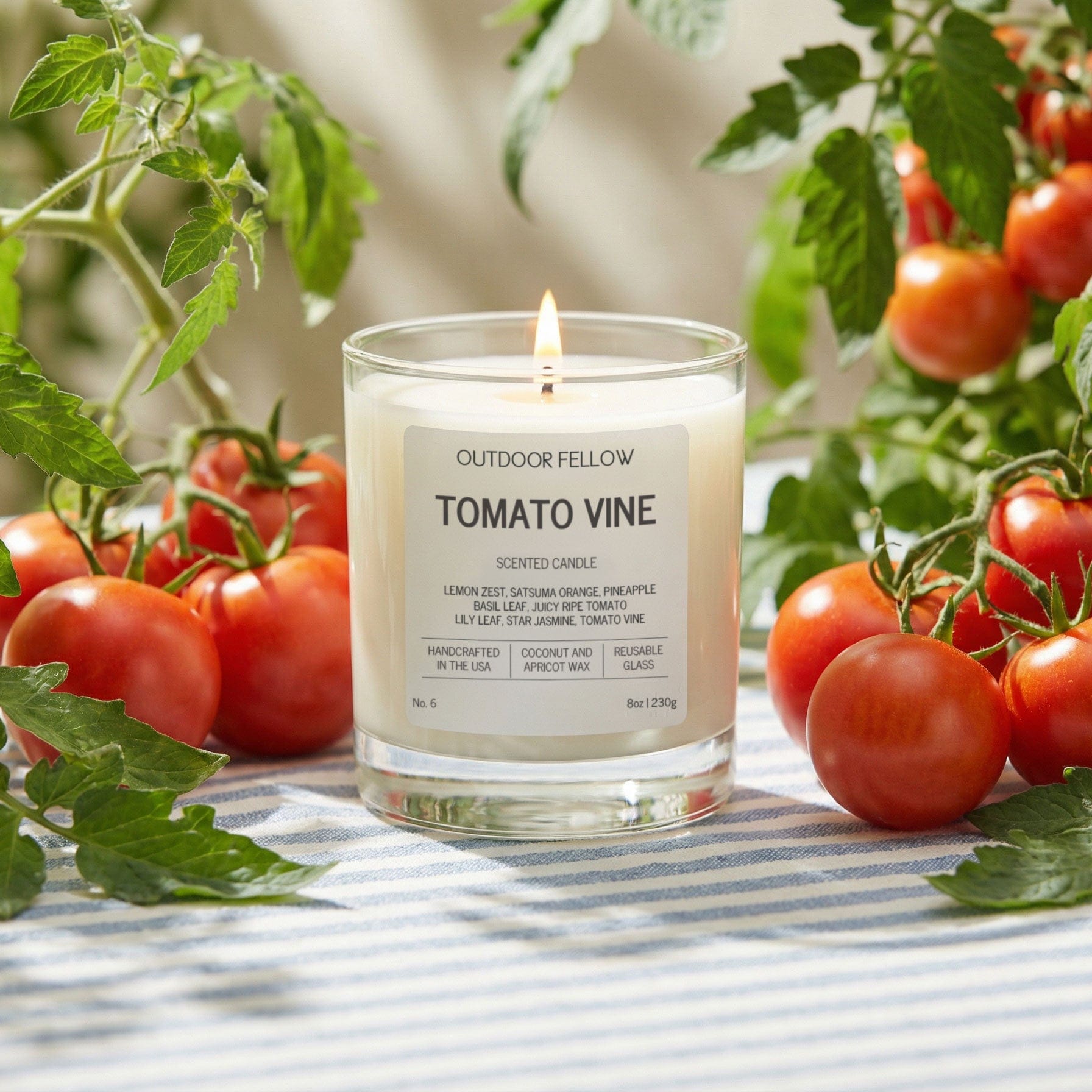 Outdoor Fellow Candles Tomato Vine Scented Candle