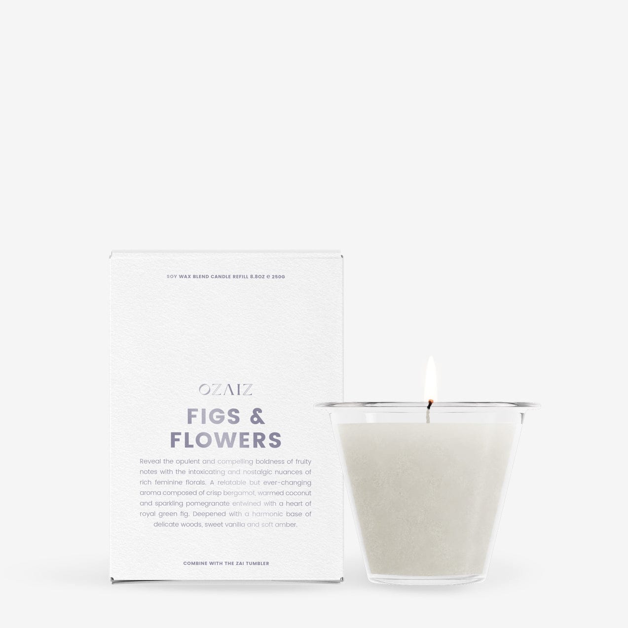 OZAIZ ZAI Tumbler + Candle - Fig & Flowers Bundle