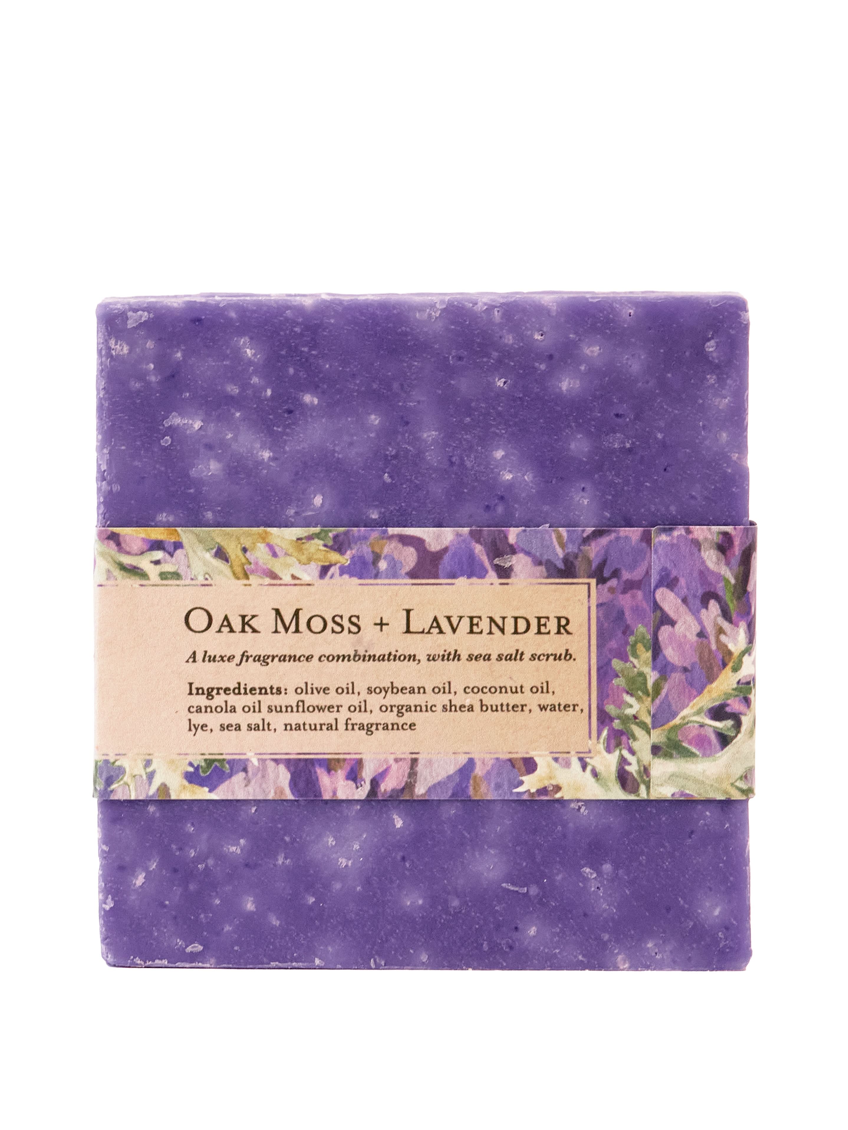 Ash & Rose Bar Soap Lavender Oak Moss Soap Scrub Bar