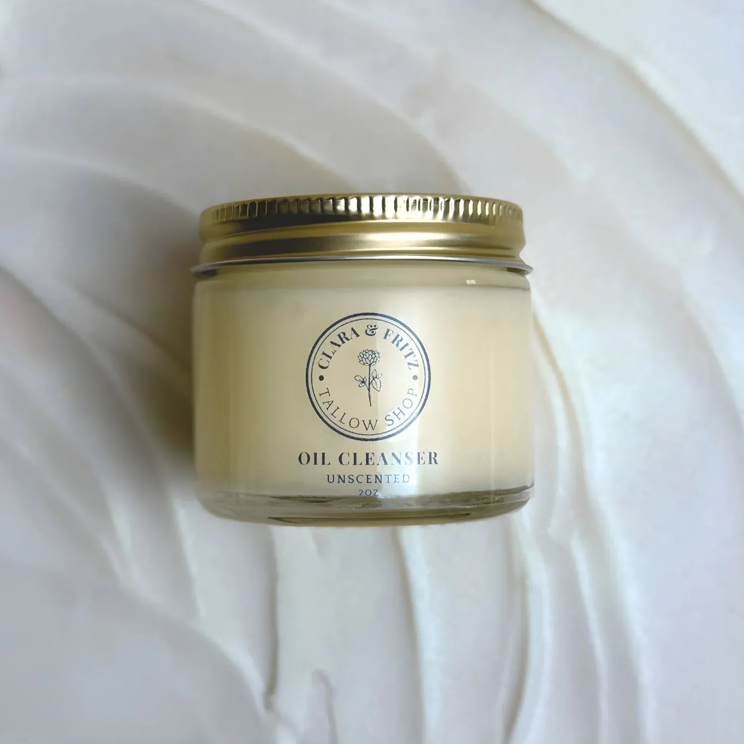 Clara & Fritz Tallow Shop Facial Cleansers Unscented 2 oz Clara & Fritz Tallow-Based Oil Cleanser