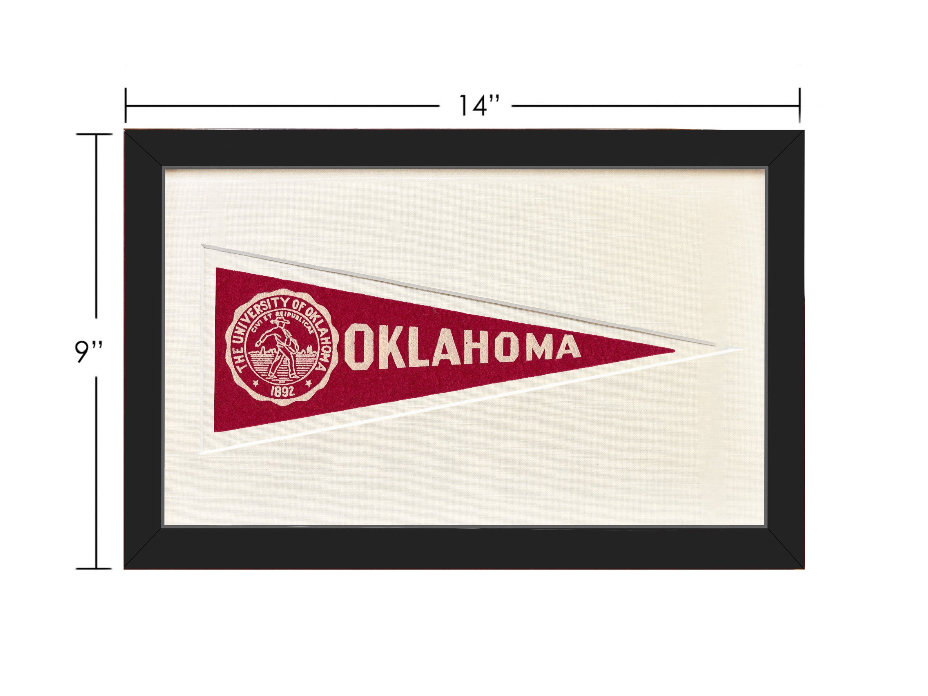 Vintage University of Oklahoma Hormel Pennant