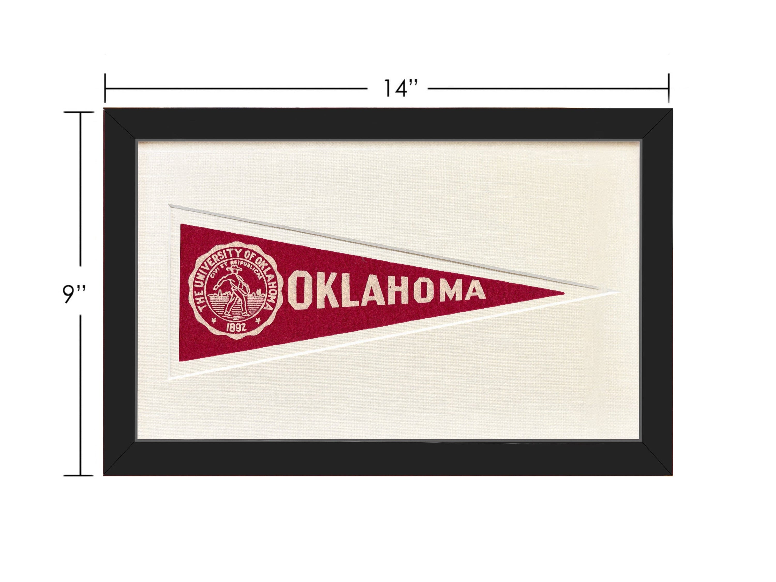 Americana Memories Vintage University of Oklahoma Hormel Pennant