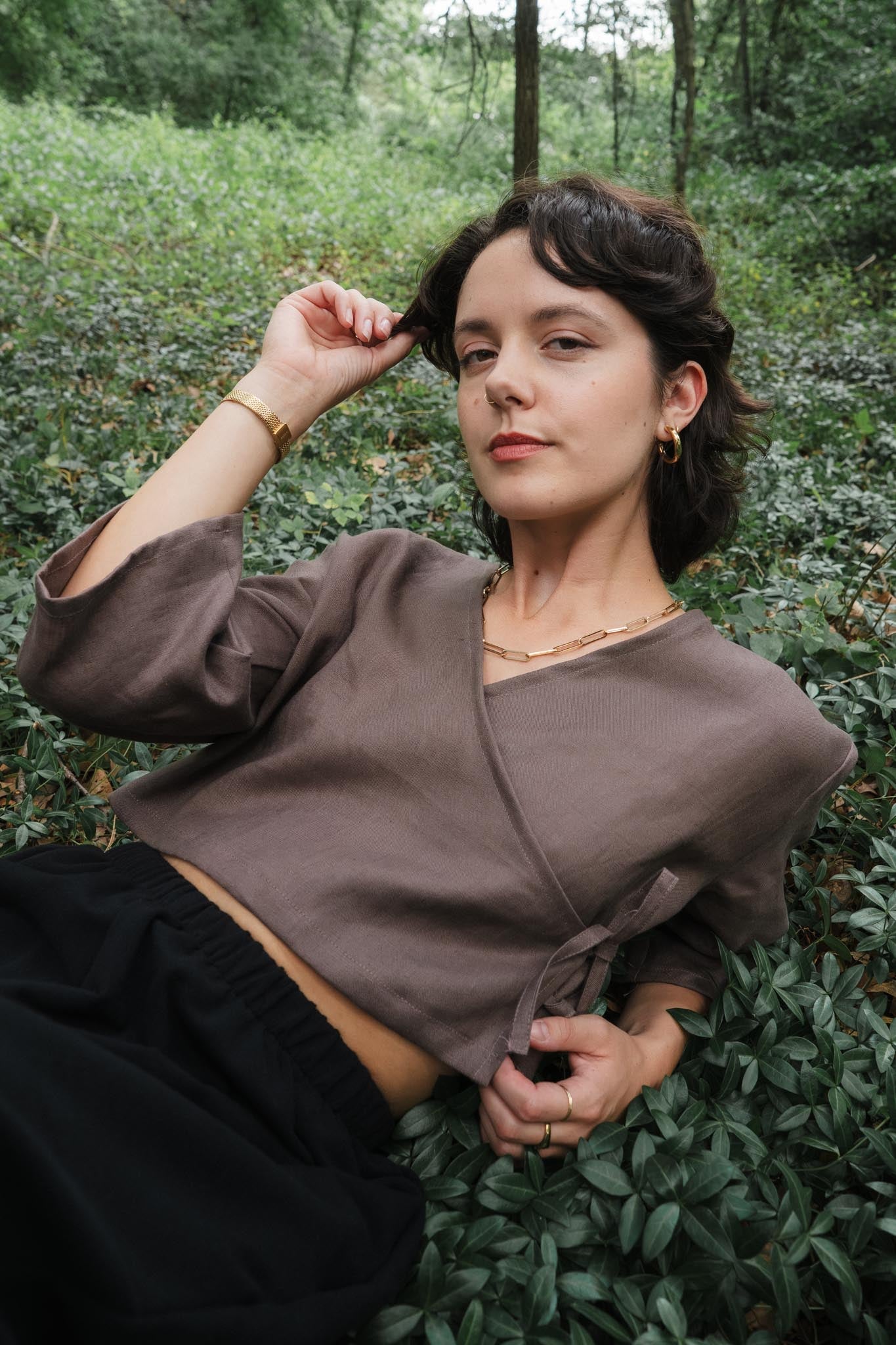 Artemis Top in Mushroom