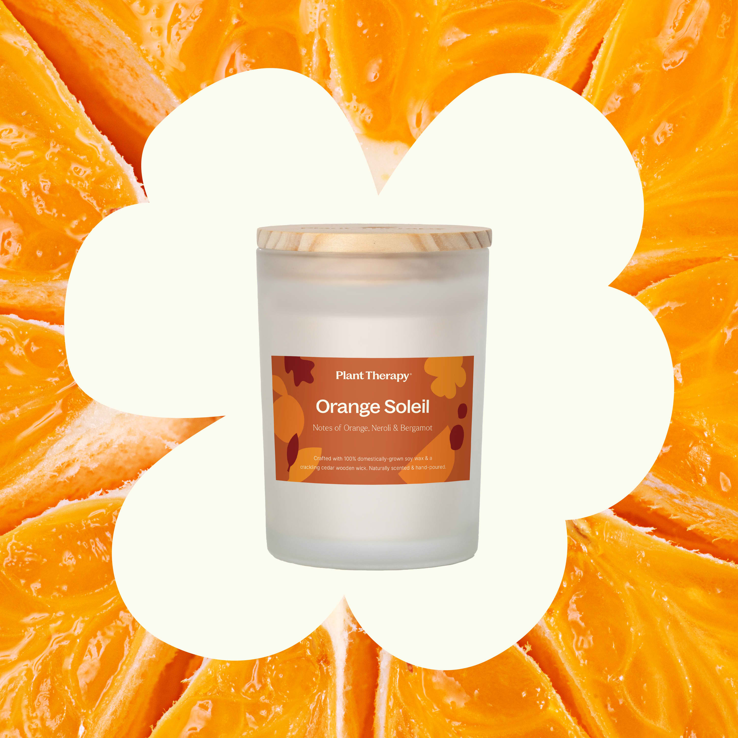 Orange Soleil Naturally Scented Candle - My American Goods