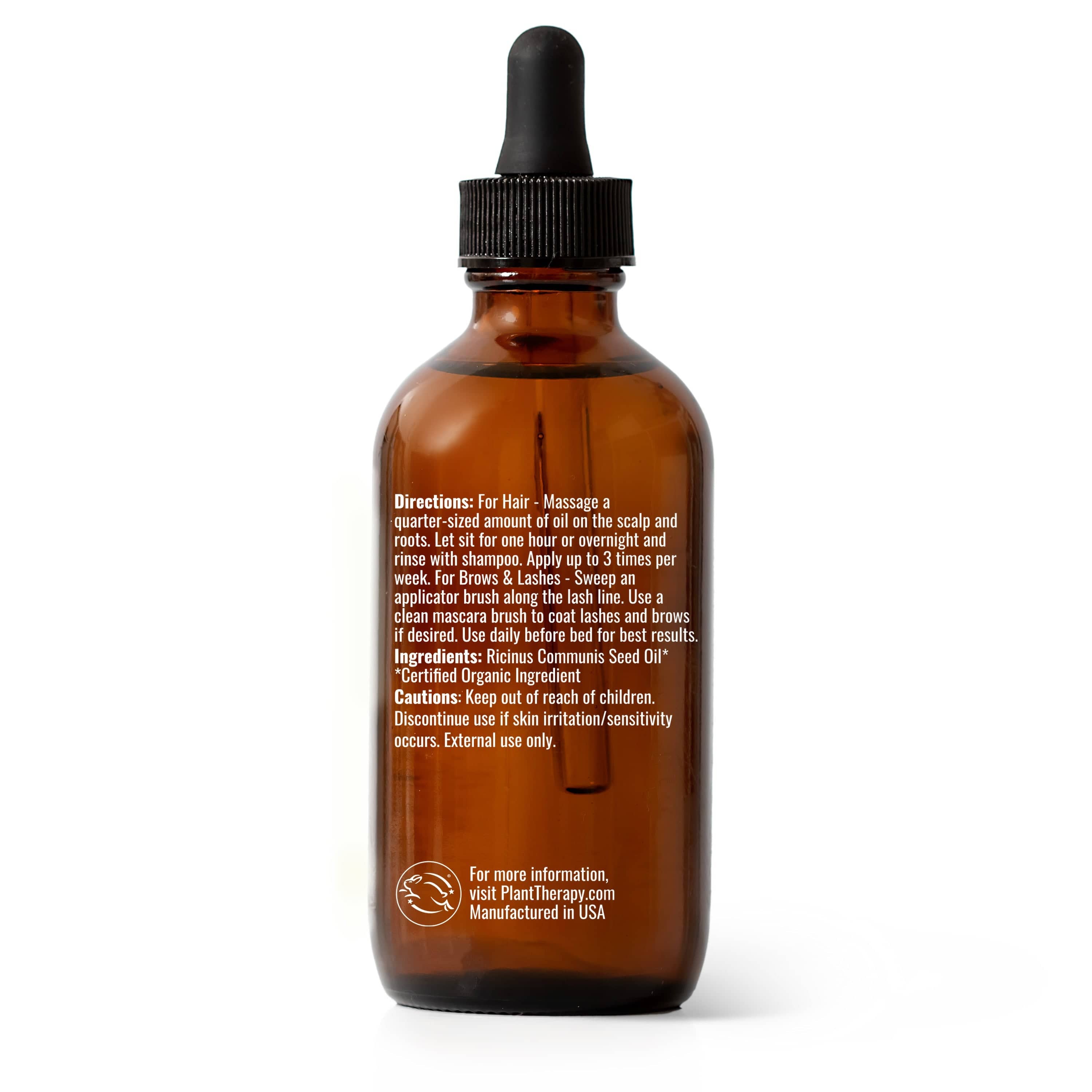 Plant Therapy Hair & Skin Care 4 oz Organic Castor Oil