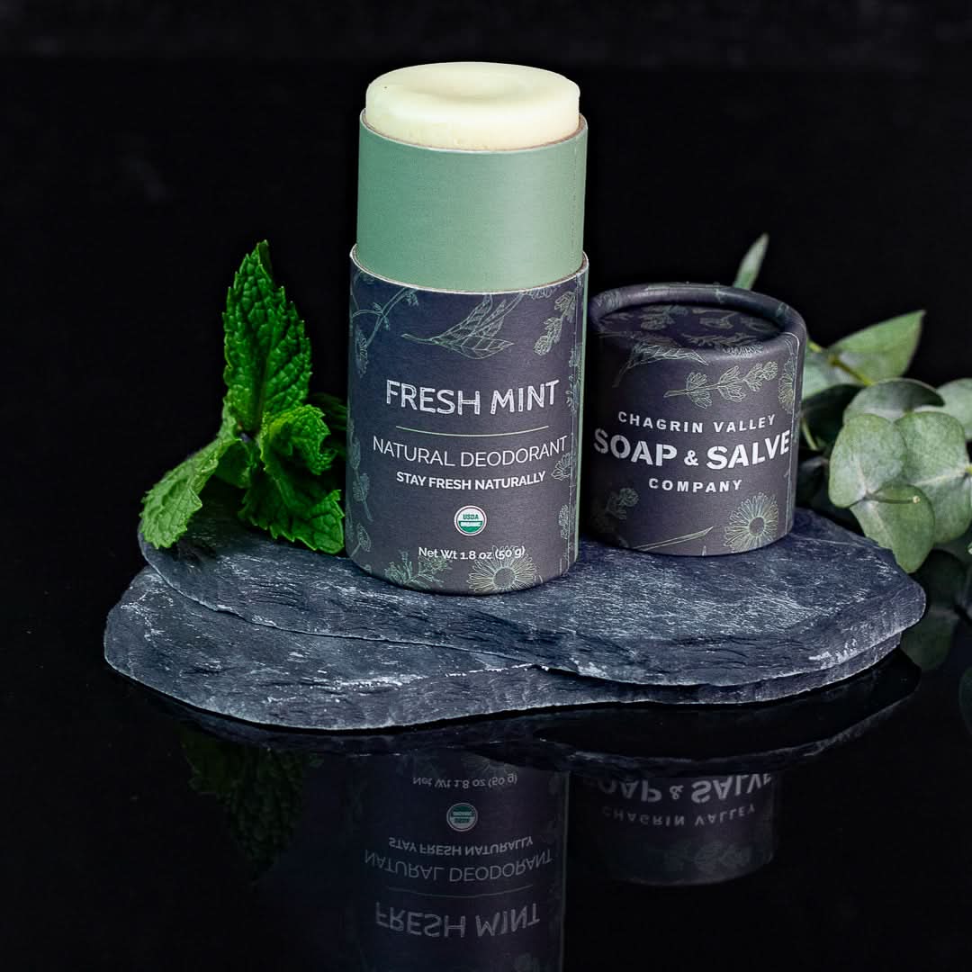 Chagrin Valley Soap & Salve Deodorant Net Wt 1.8 oz (50 g) Deodorant: Stick Fresh Mint