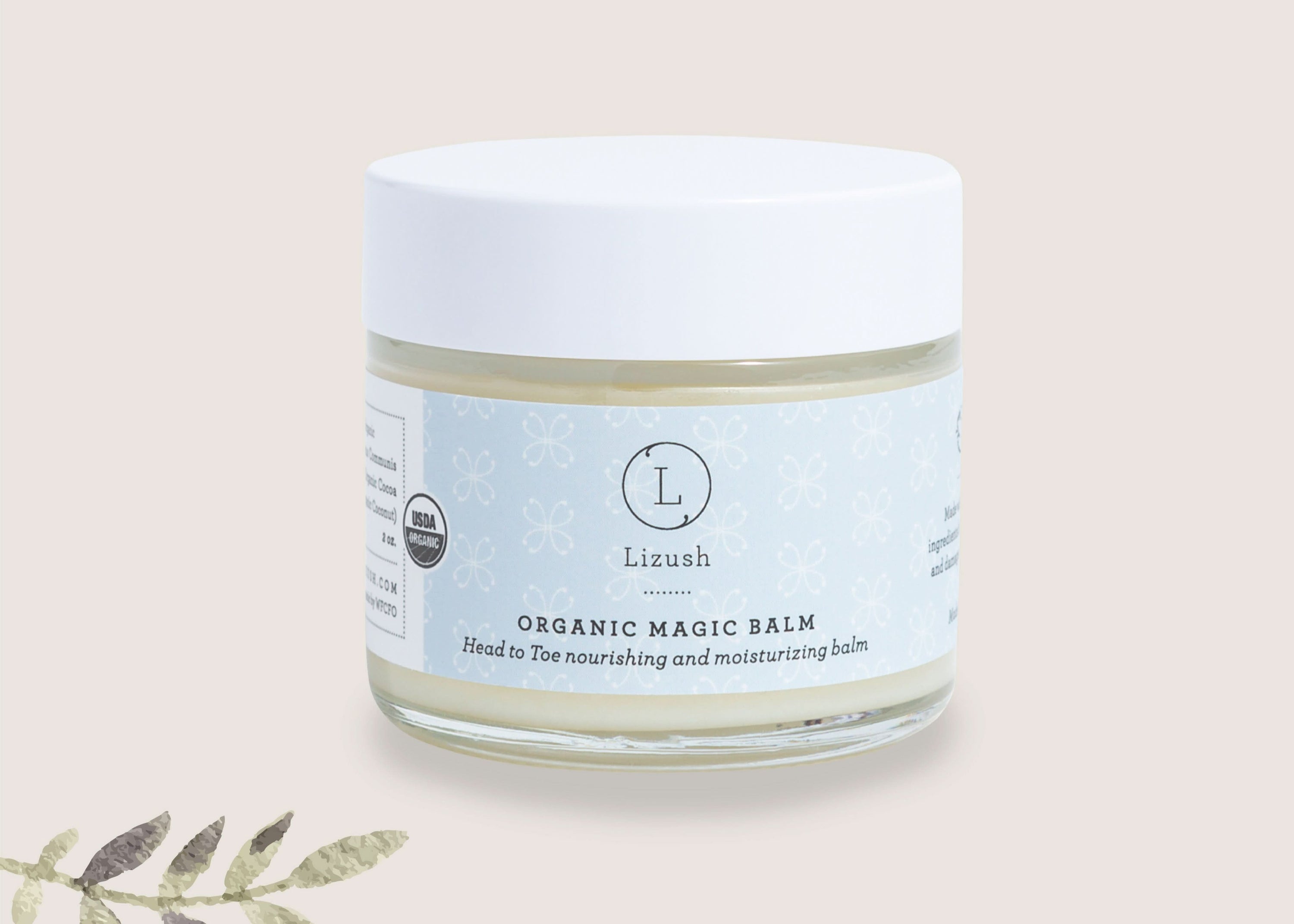 Lizush ORGANIC MAGIC BALM Head to Toe nourishing and moisturizing