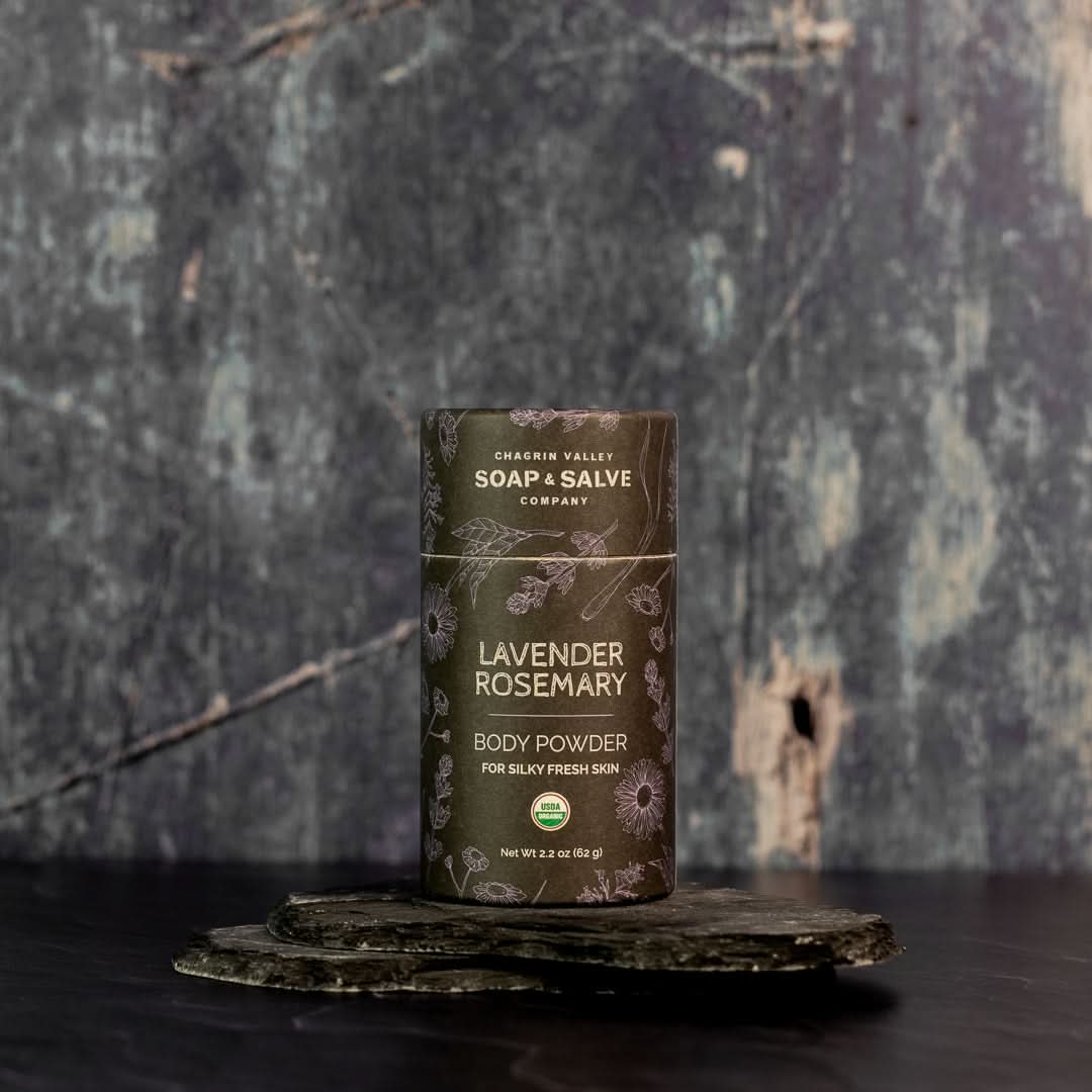 Chagrin Valley Soap & Salve Body Powder Net Wt 2.2 oz Body Powder: Lavender Rosemary