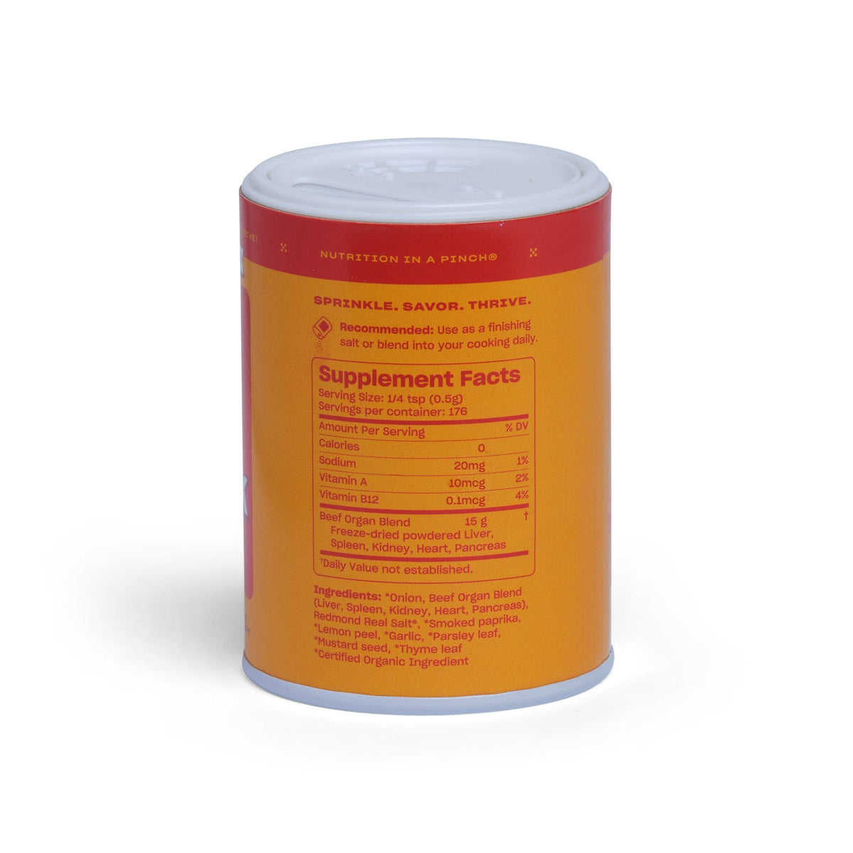 Pluck Seasoning Shaker Pluck Original – Animal-Based Superfood Seasoning