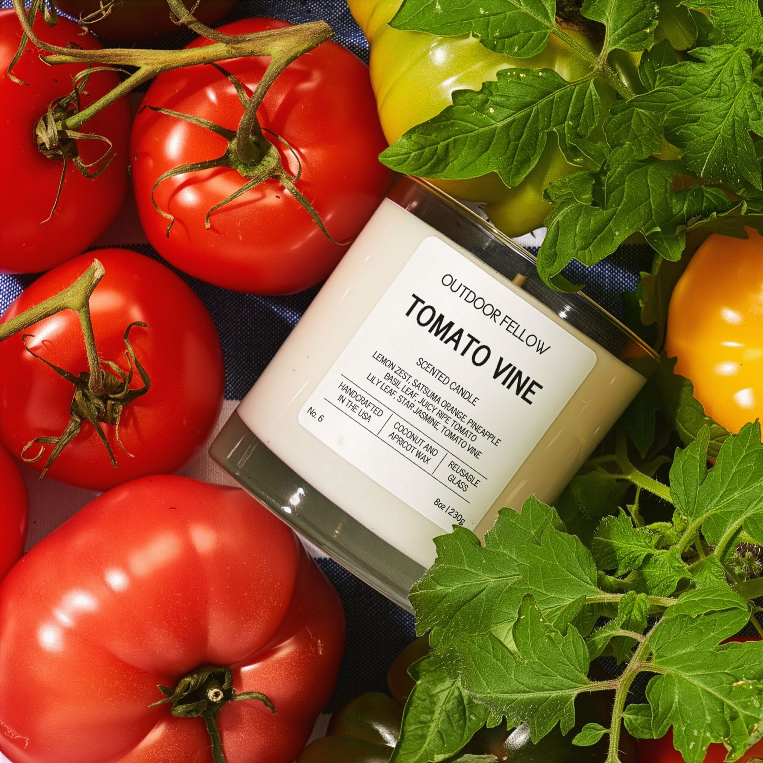 Outdoor Fellow Candles Tomato Vine Scented Candle