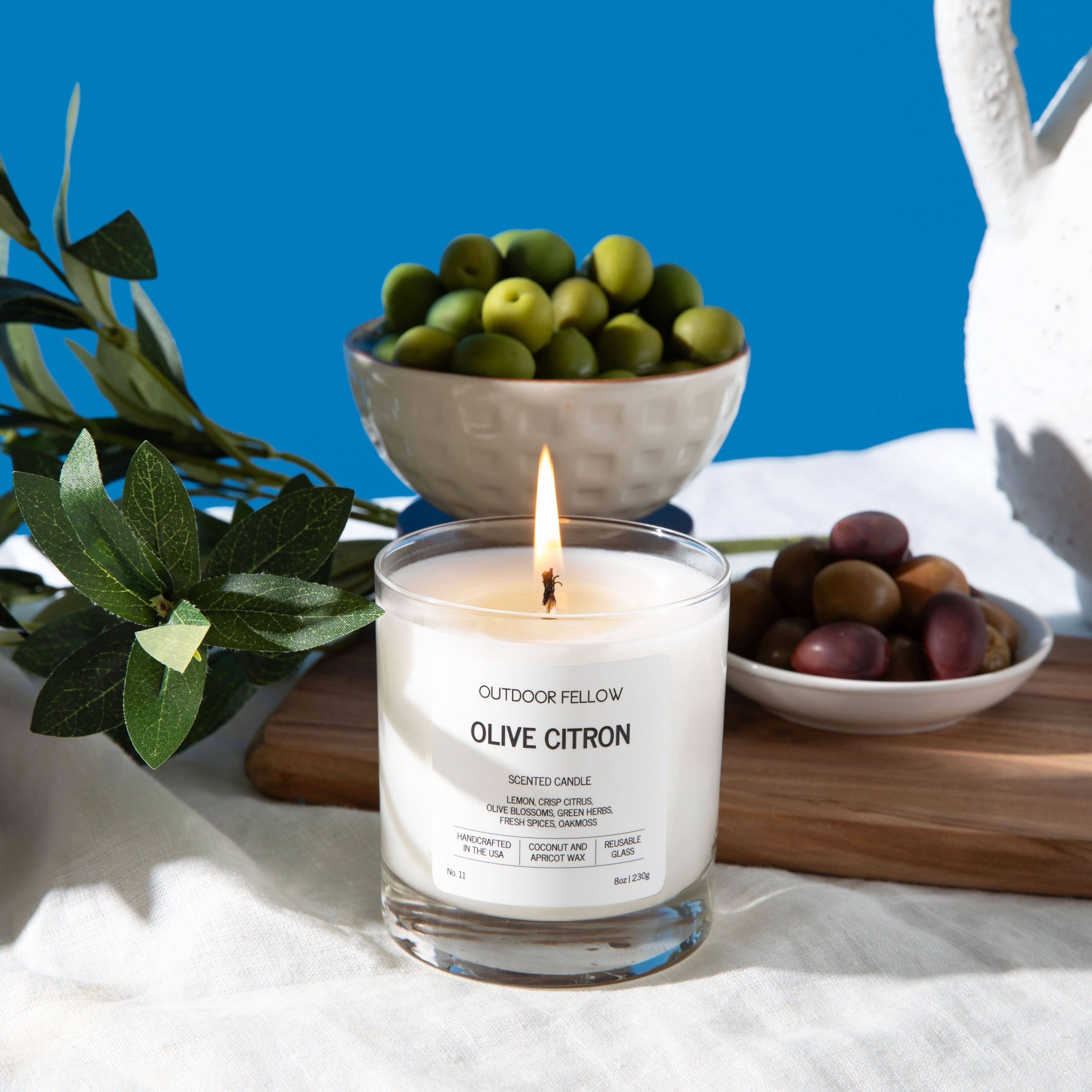 Olive Citron Scented Candle - My American Goods