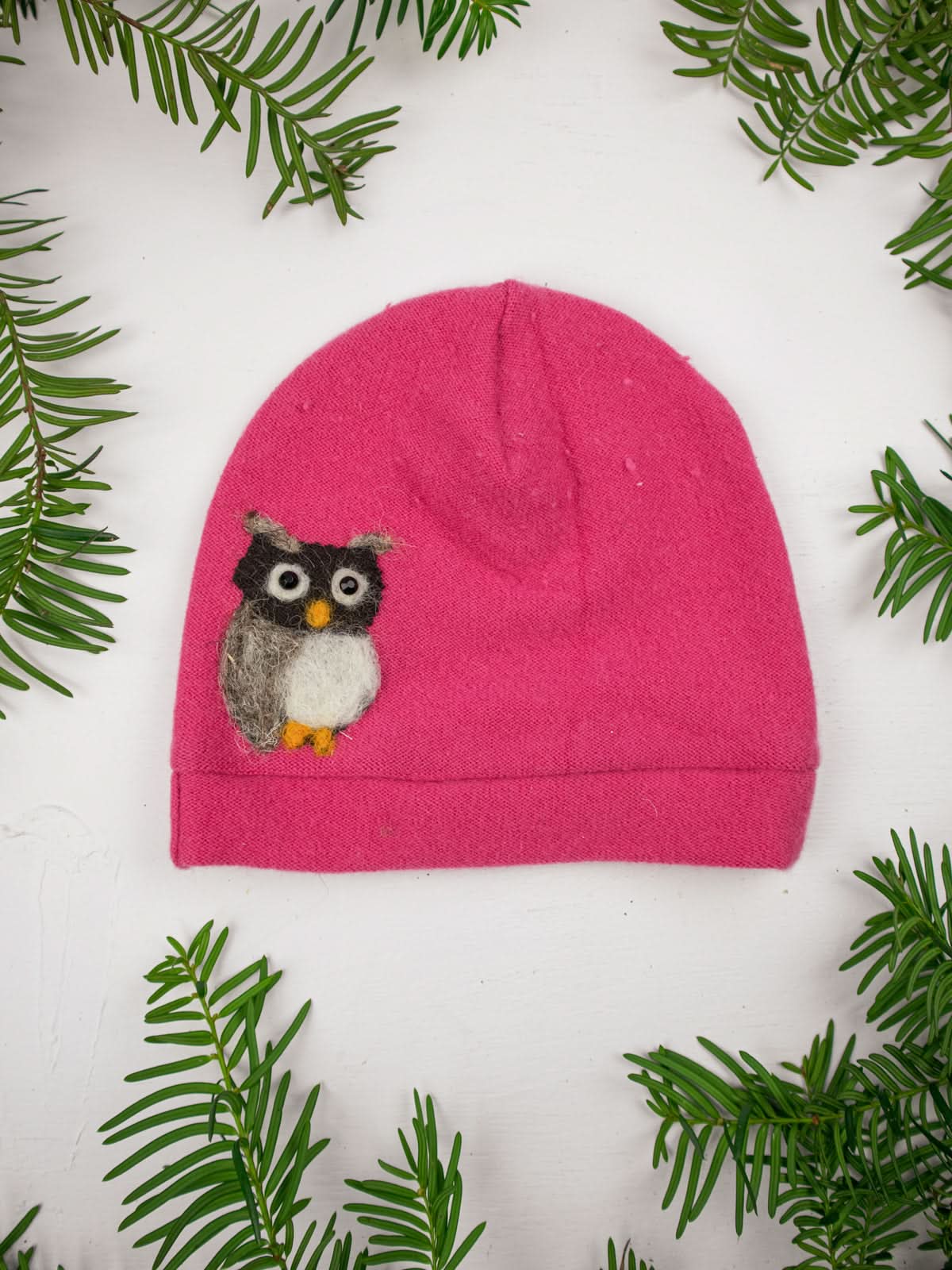 Ash & Rose hat Owl Cashmere Hat - Child