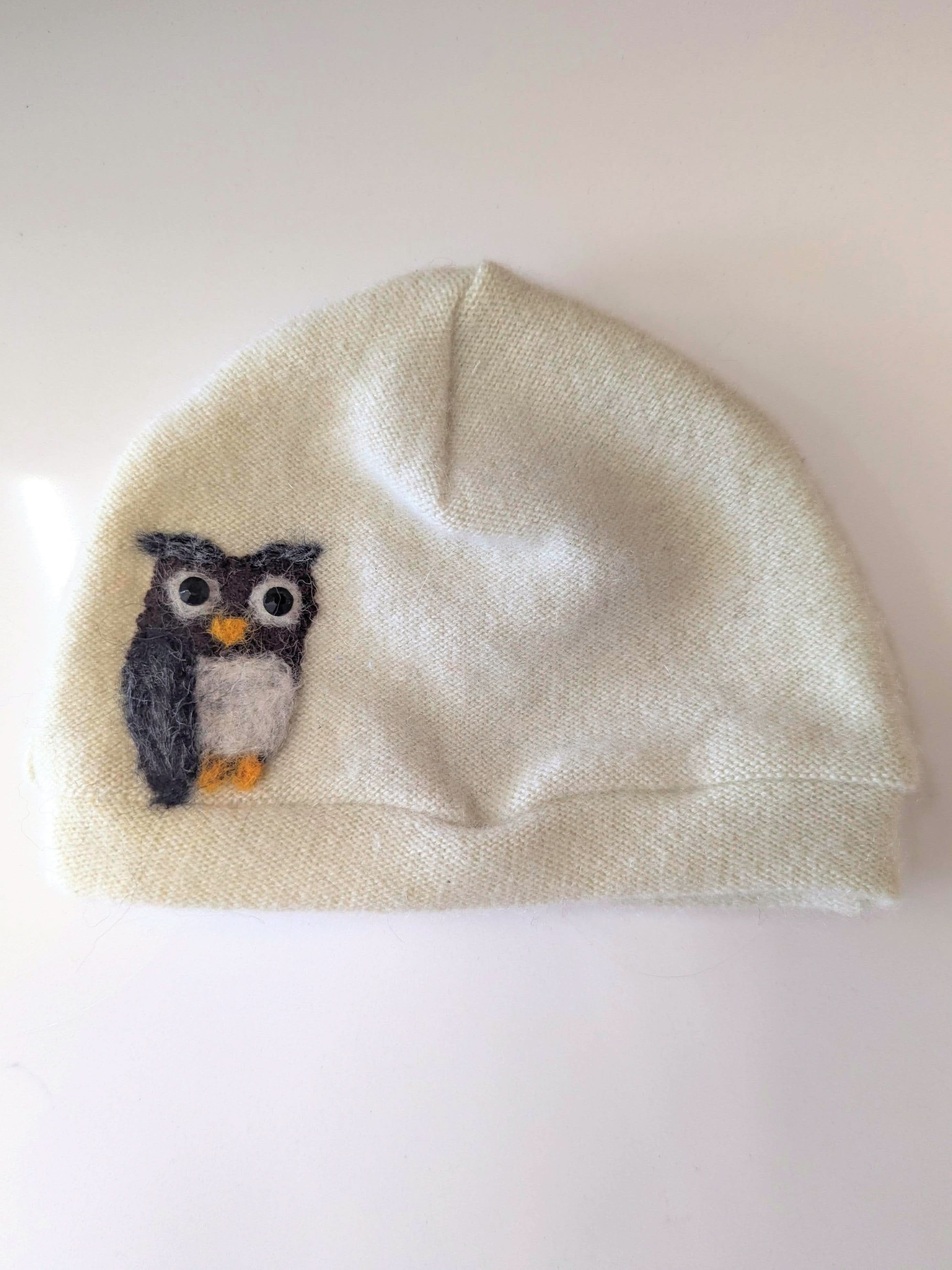 Ash & Rose hat Owl Cashmere Hat - Child