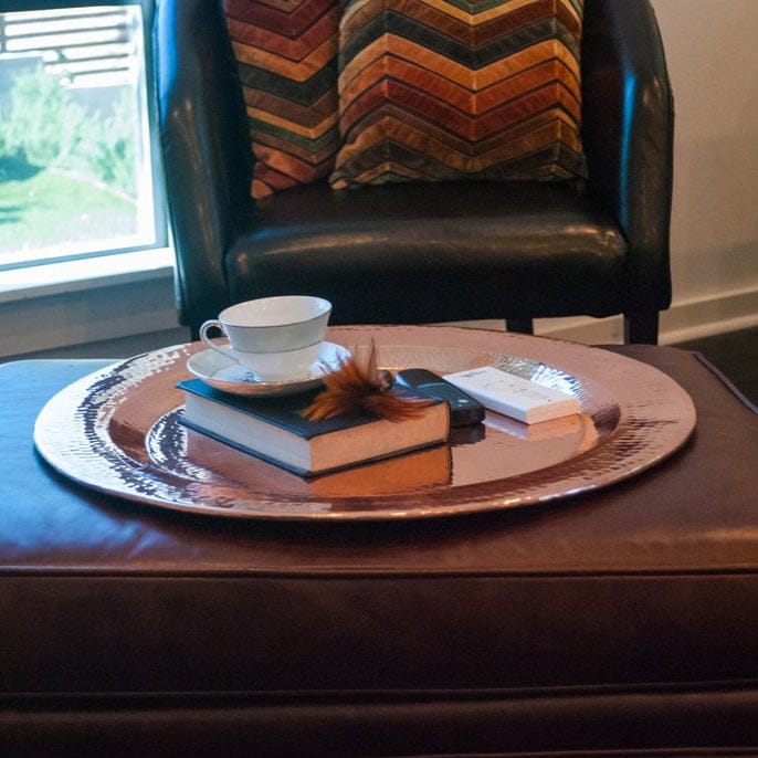 Sertodo Plates & Platters 14" Copper Thessaly Round Platter