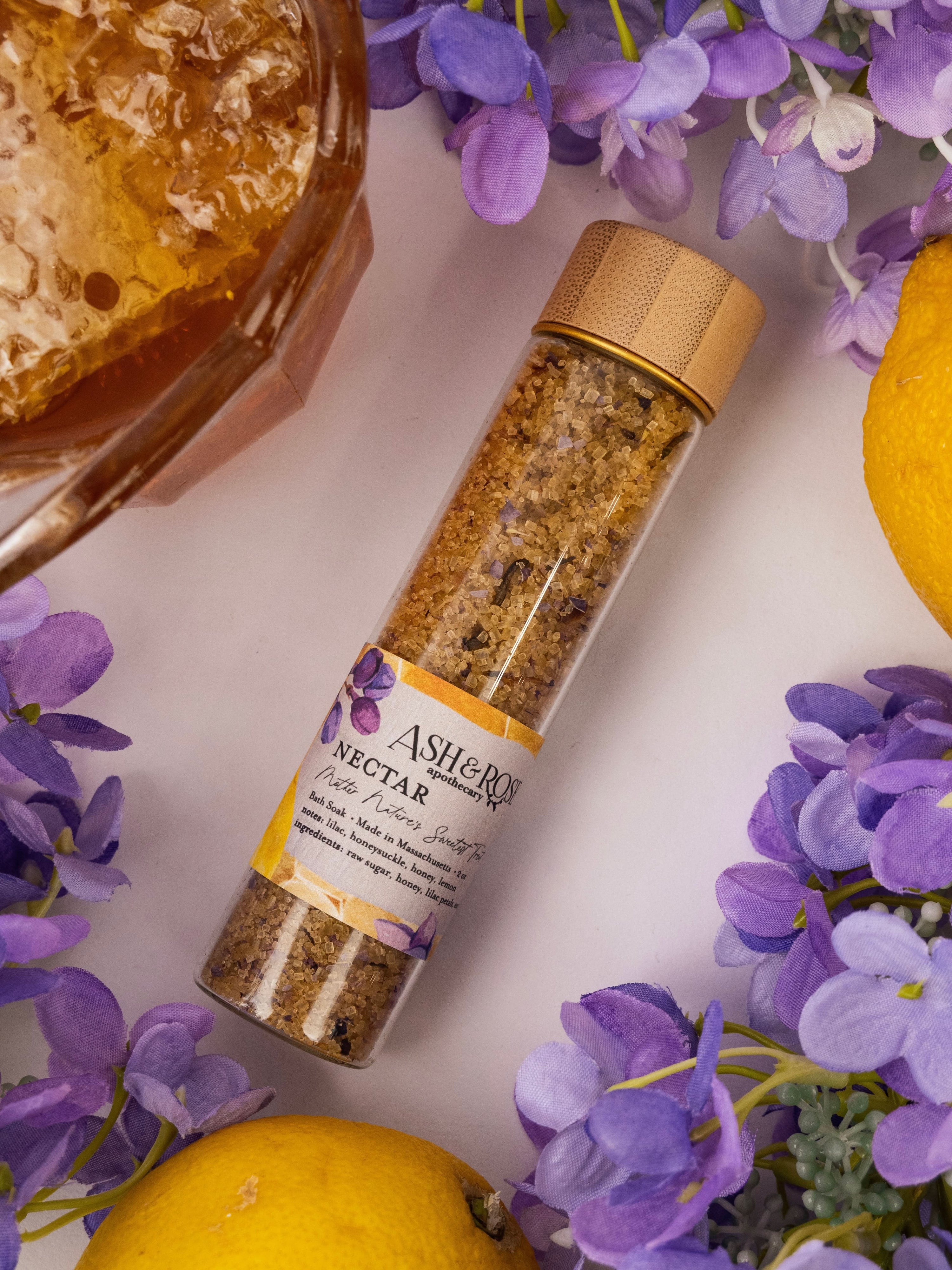 Ash & Rose bath soak NECTAR Bath Soak Vial