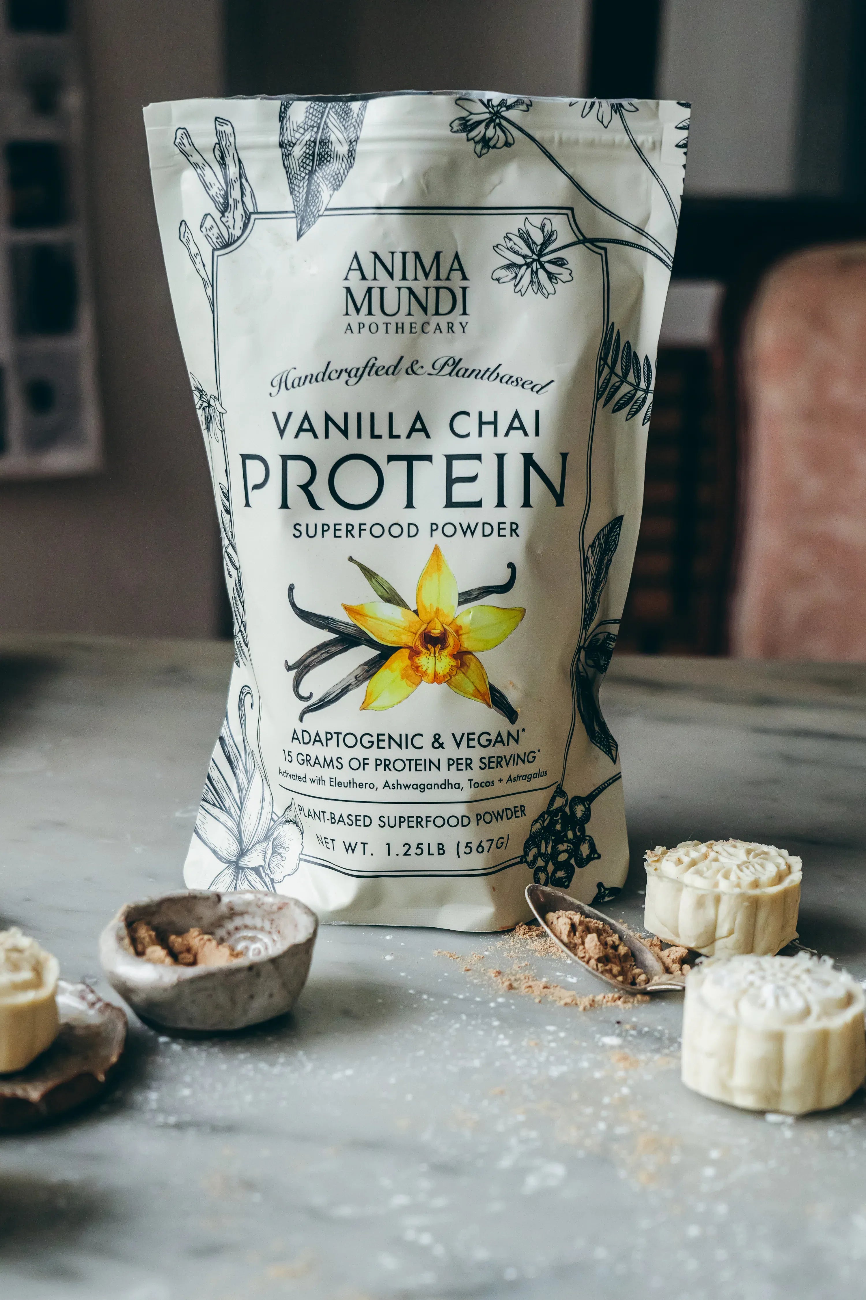 Anima Mundi Protein VANILLA CHAI PROTEIN | Adaptogenic Superfood Powder