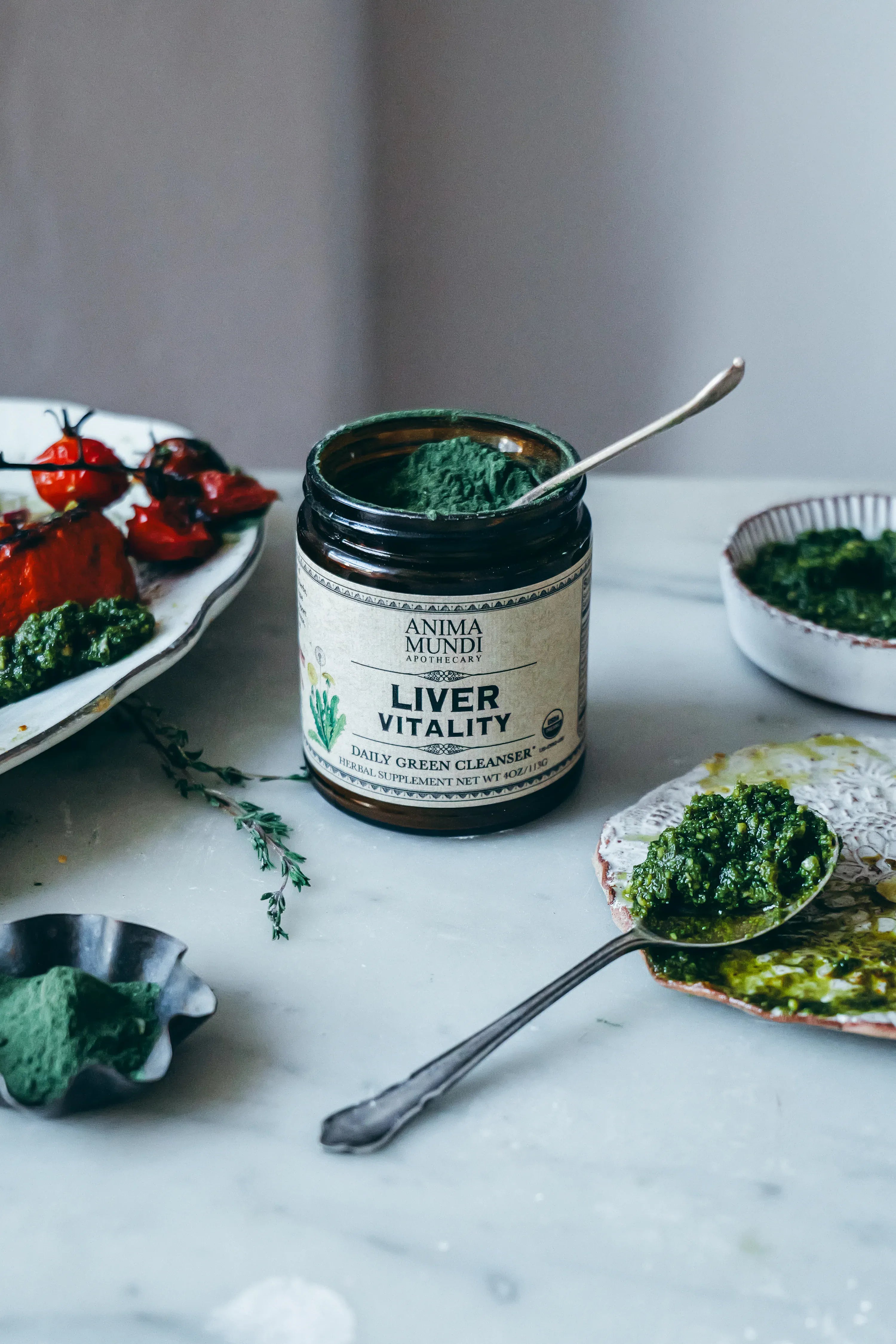 Anima Mundi Herbal supplements LIVER VITALITY Super Greens | Daily Cleansing Powder*