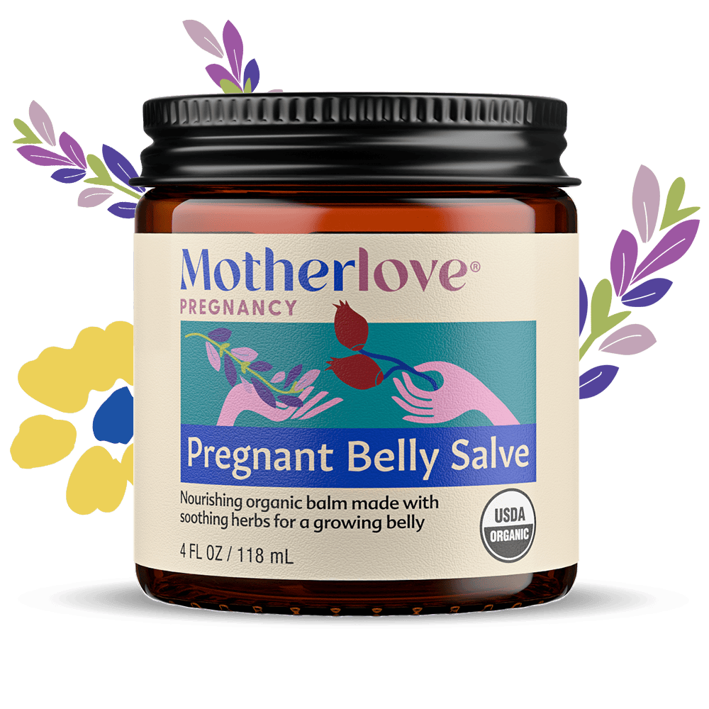 Motherlove Herbal Company Pregnancy 4 oz Pregnant Belly Salve