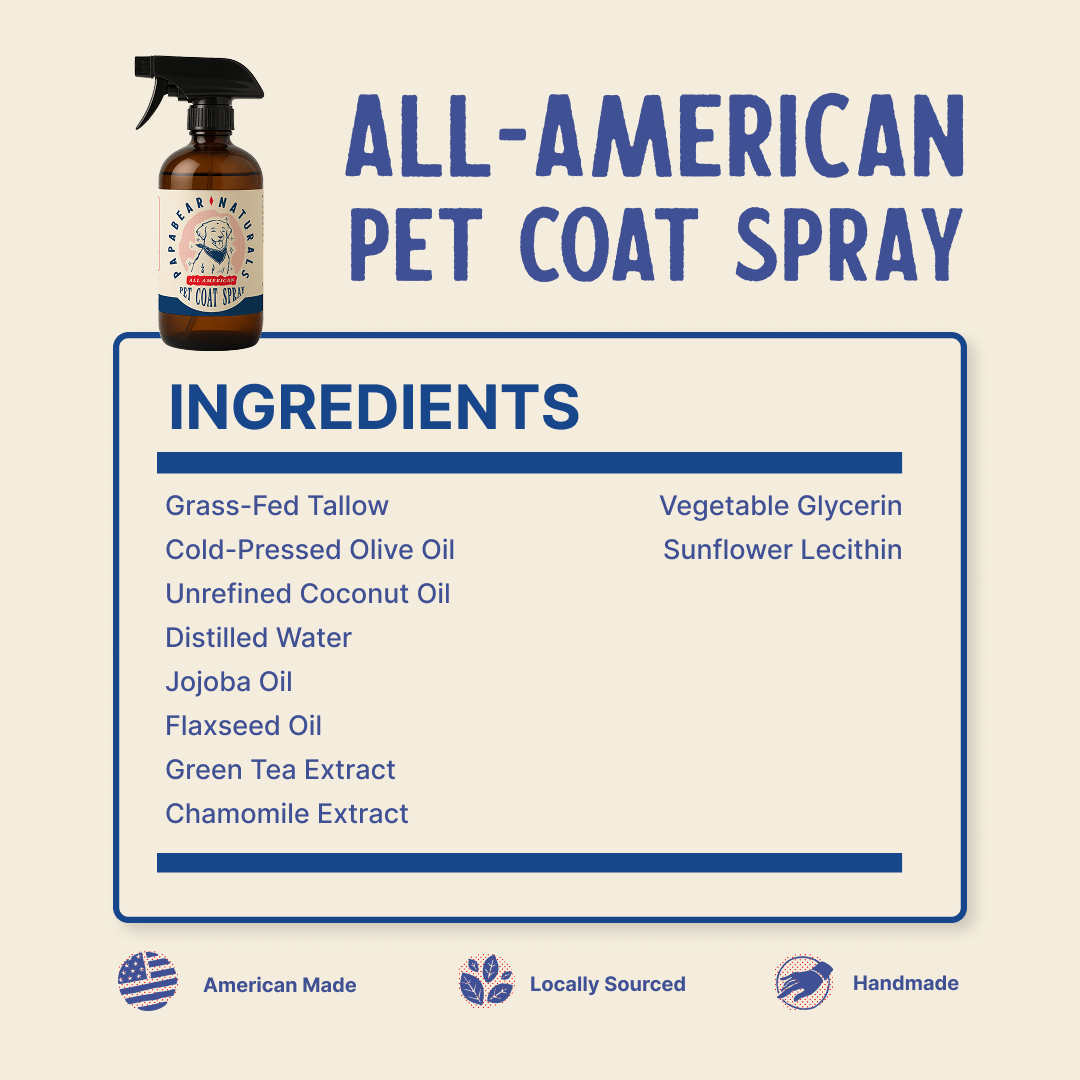 PapaBear Naturals All American Pet Coat Spray 8 oz