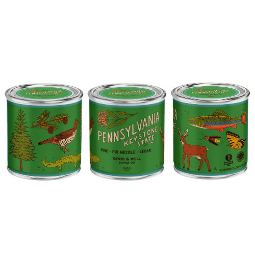 Good & Well Supply Co Candles Half Pint / 8oz / Cotton Wick Pennsylvania State Candle