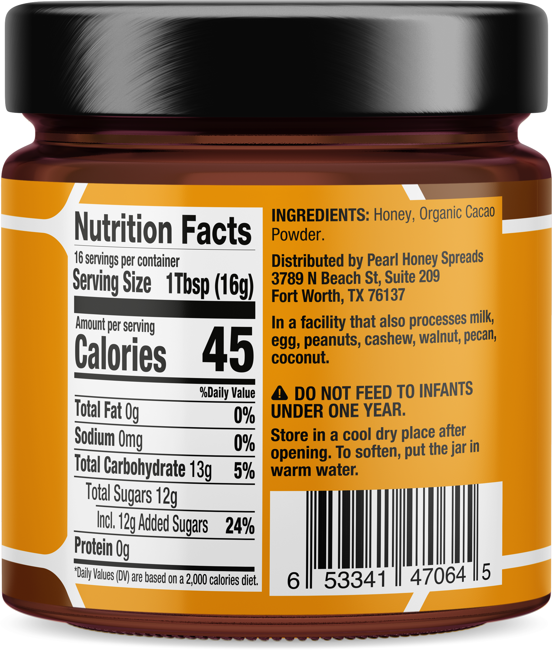 Cacao creamed honey - My American Goods