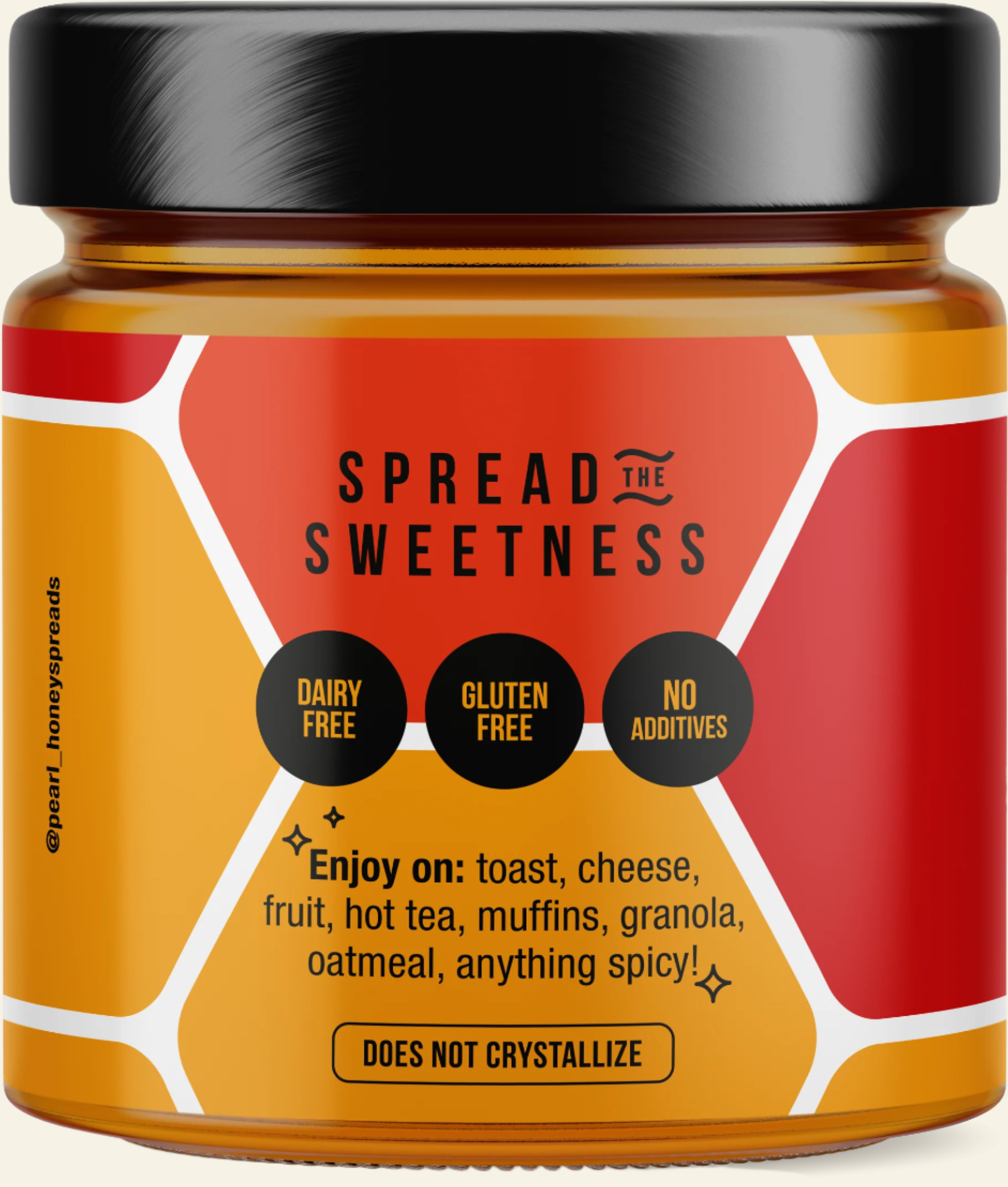Jar of honey with &