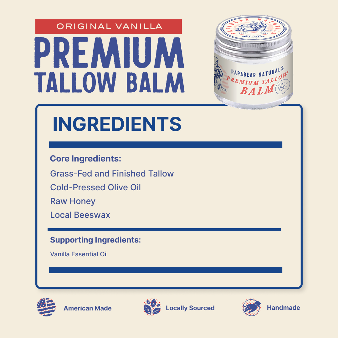Papabear Premium Tallow Balm - My American Goods