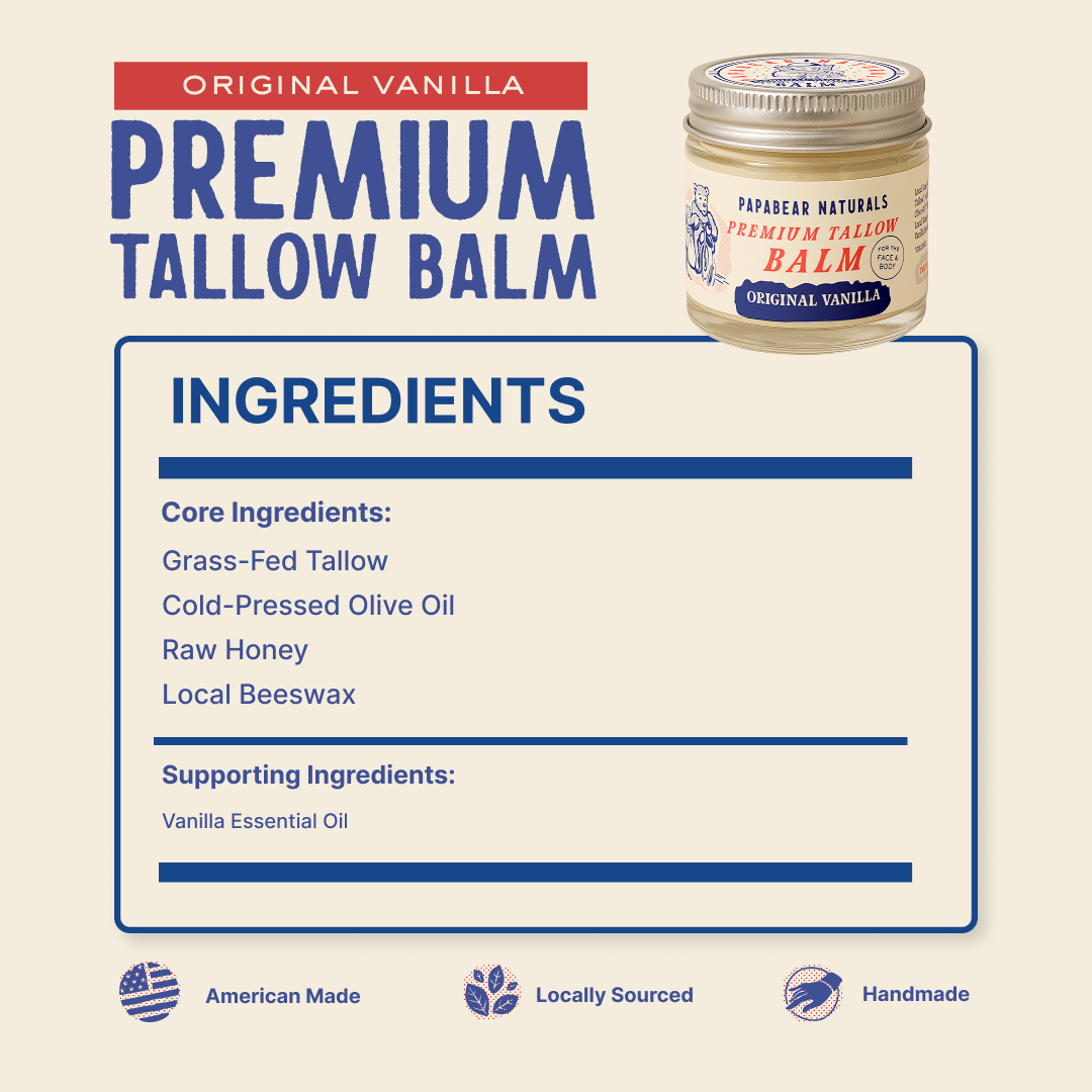 Papabear Premium Tallow Balm 2 oz
