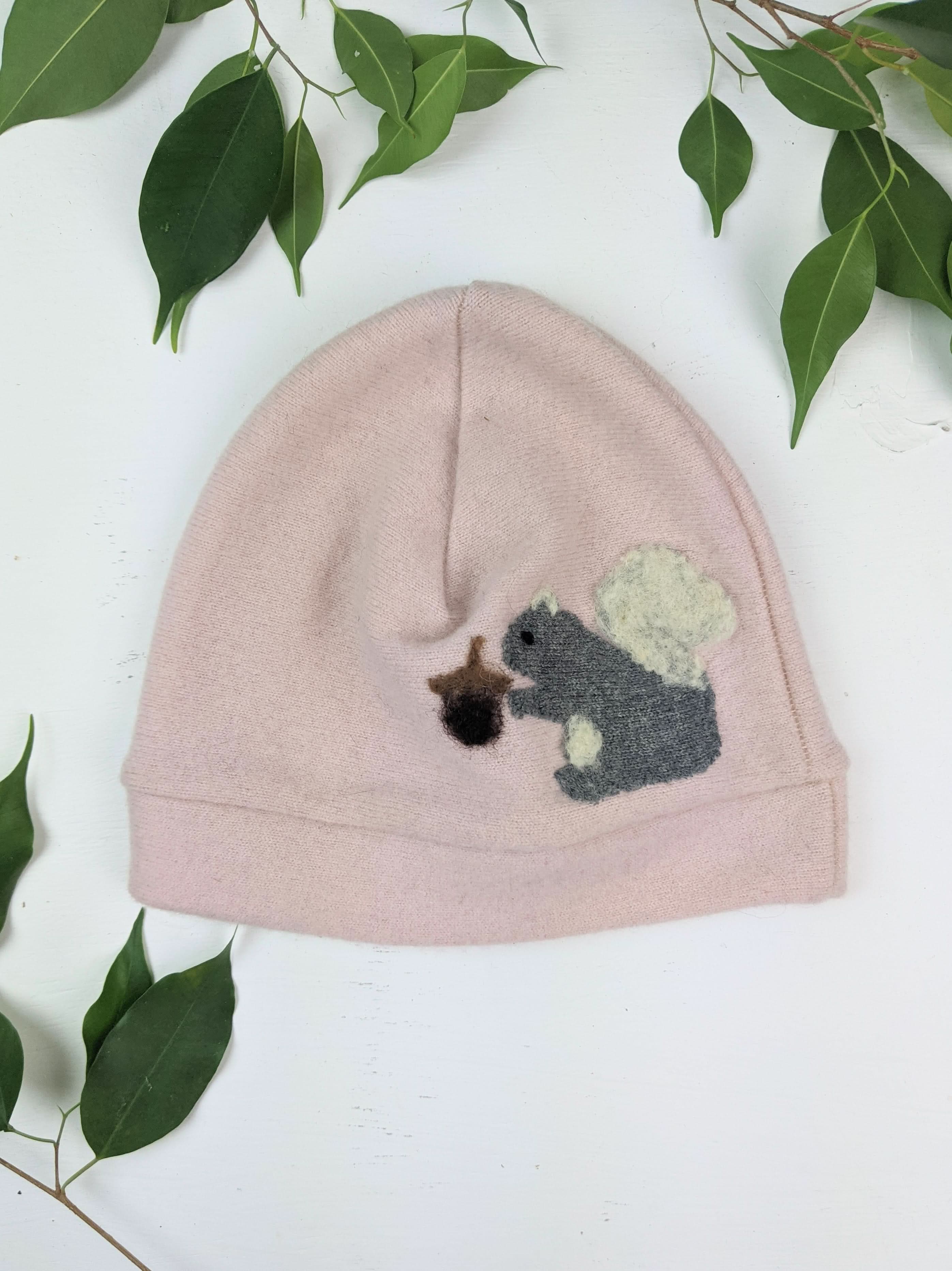 Squirrel Cashmere Hat - Adult - My American Goods