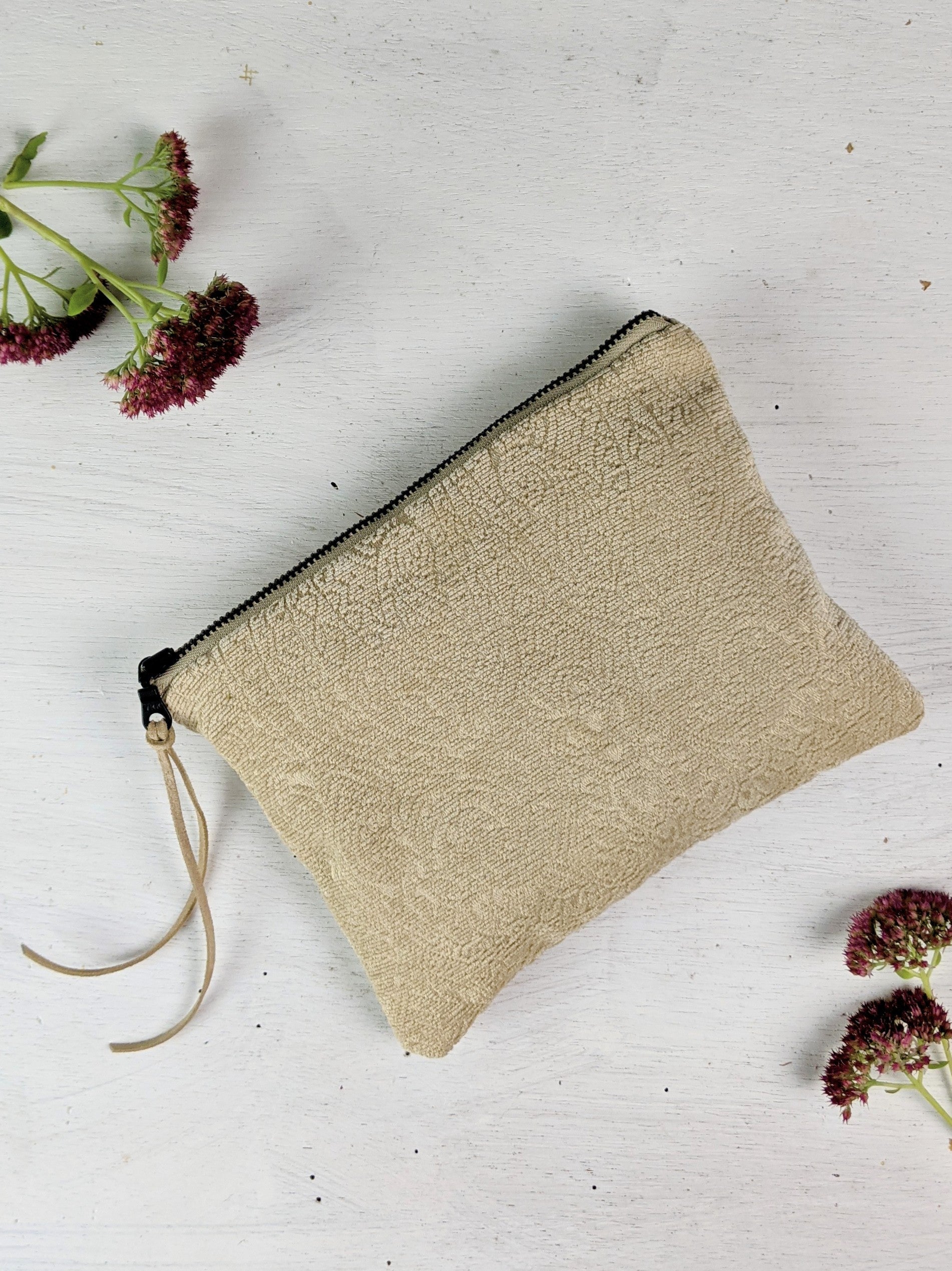 French Chenille Jacquard Clutch - My American Goods