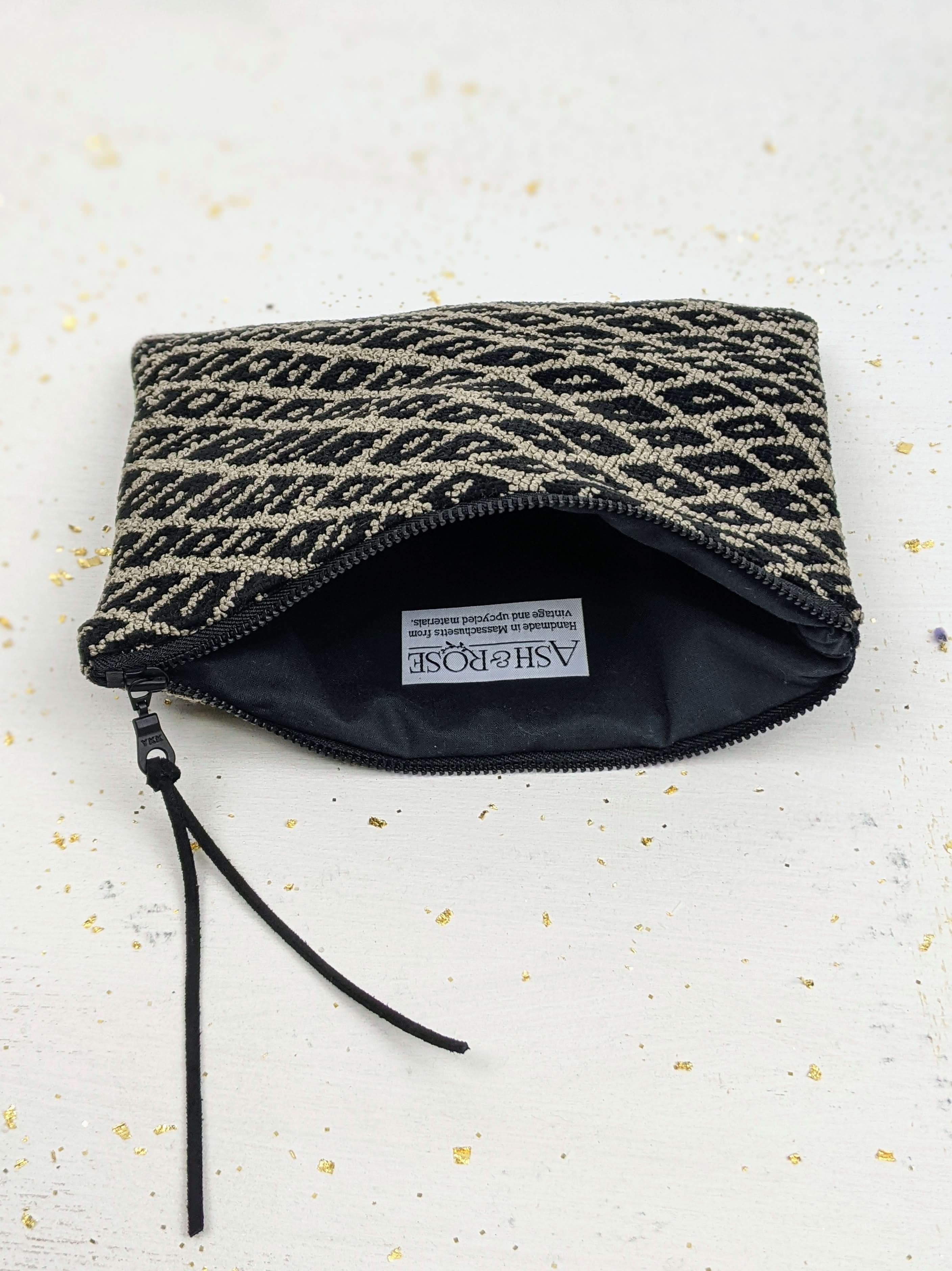 Black Diamond Needlepoint Purse - My American Goods