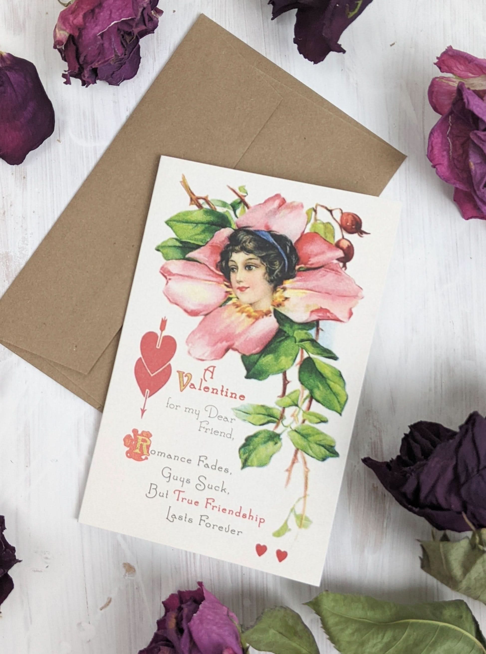 Ash & Rose Greeting & Note Cards Guys Suck Valentine&