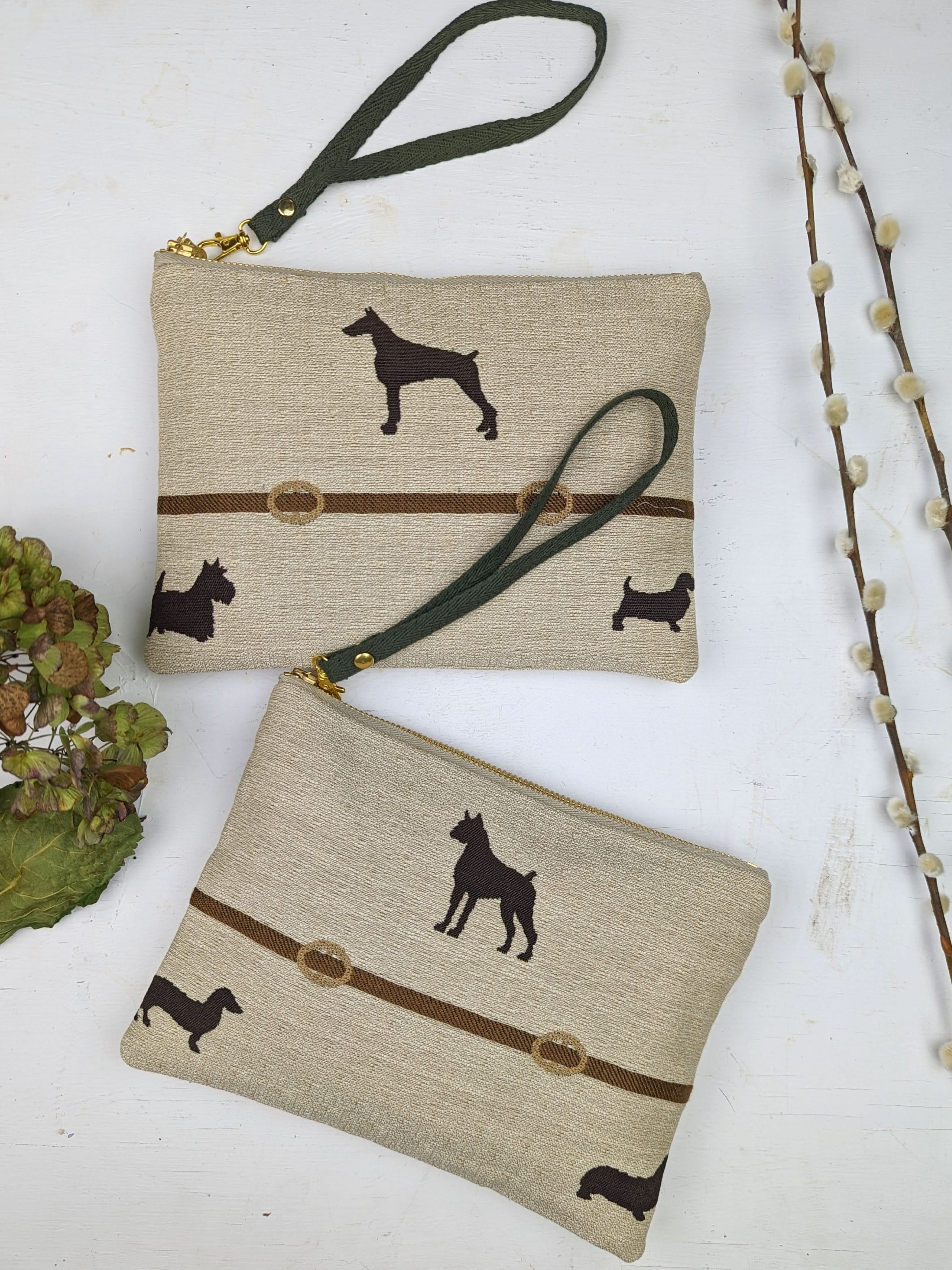 Ash & Rose handbag Dog Walk Wristlet Purse