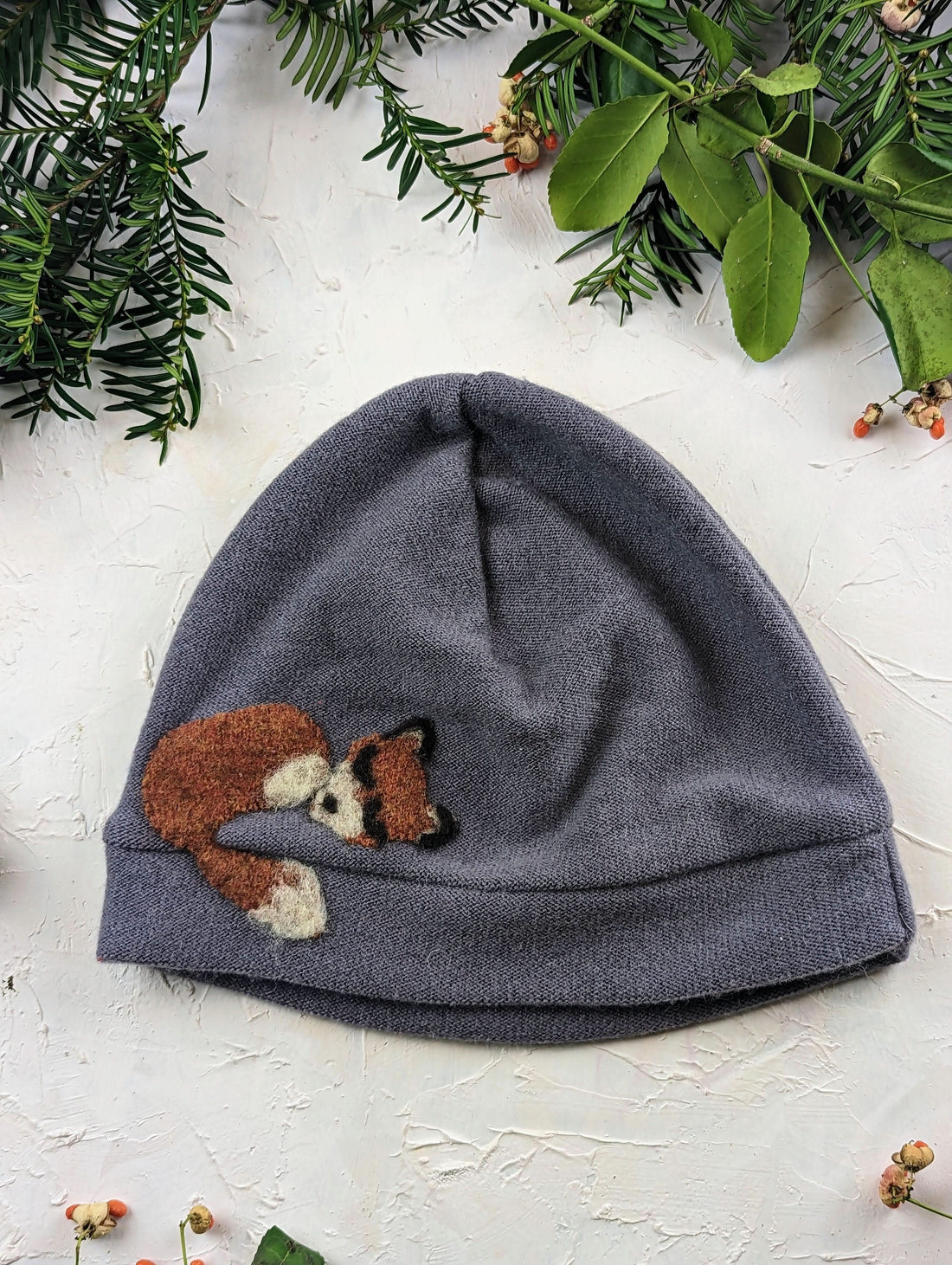 Sleeping Fox Cashmere Hat - Adult/Big Kid - My American Goods
