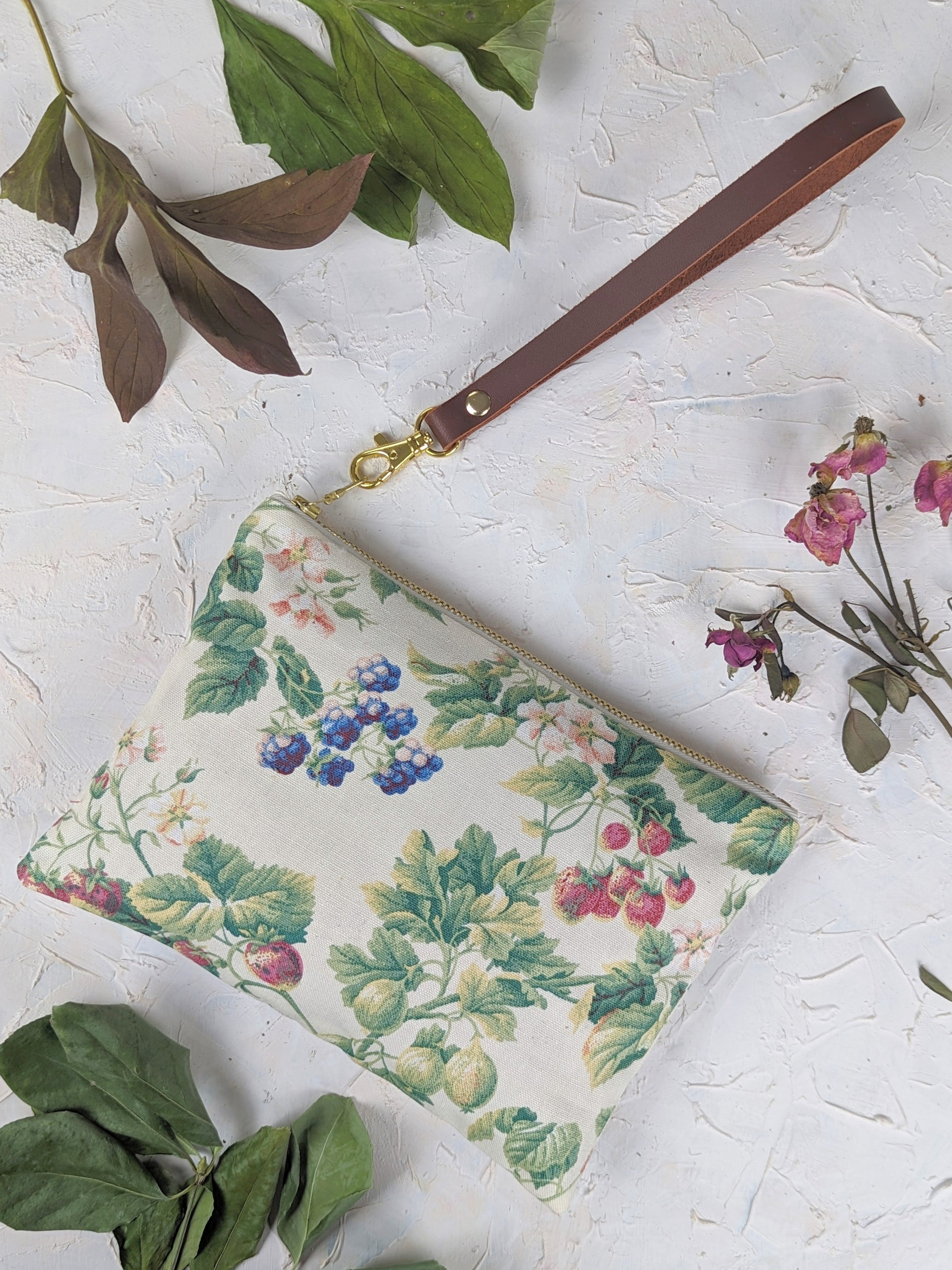 Berries and Cream Wristlet Purse - My American Goods