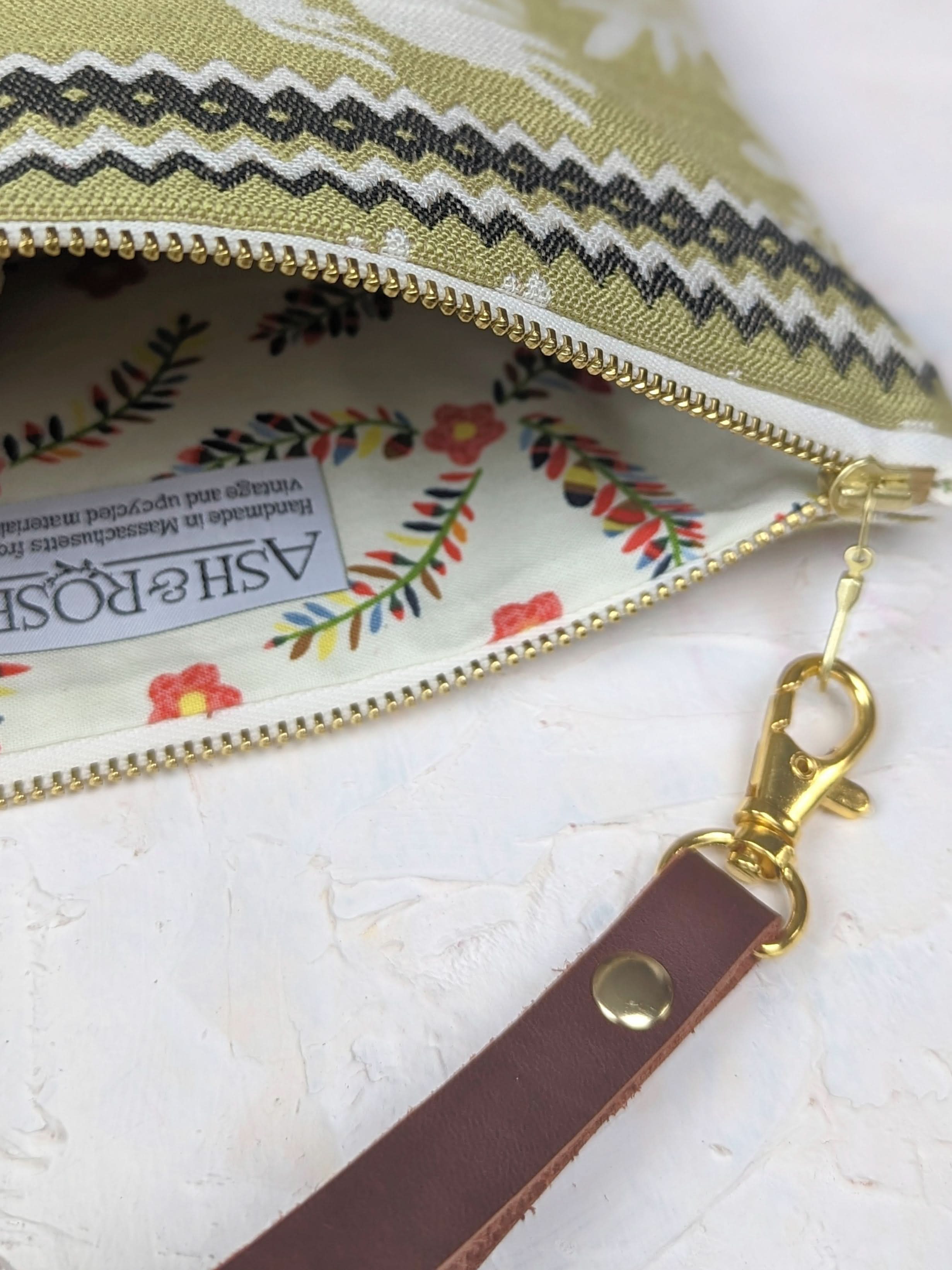 Ash & Rose purse Folk Life Wristlet Purse