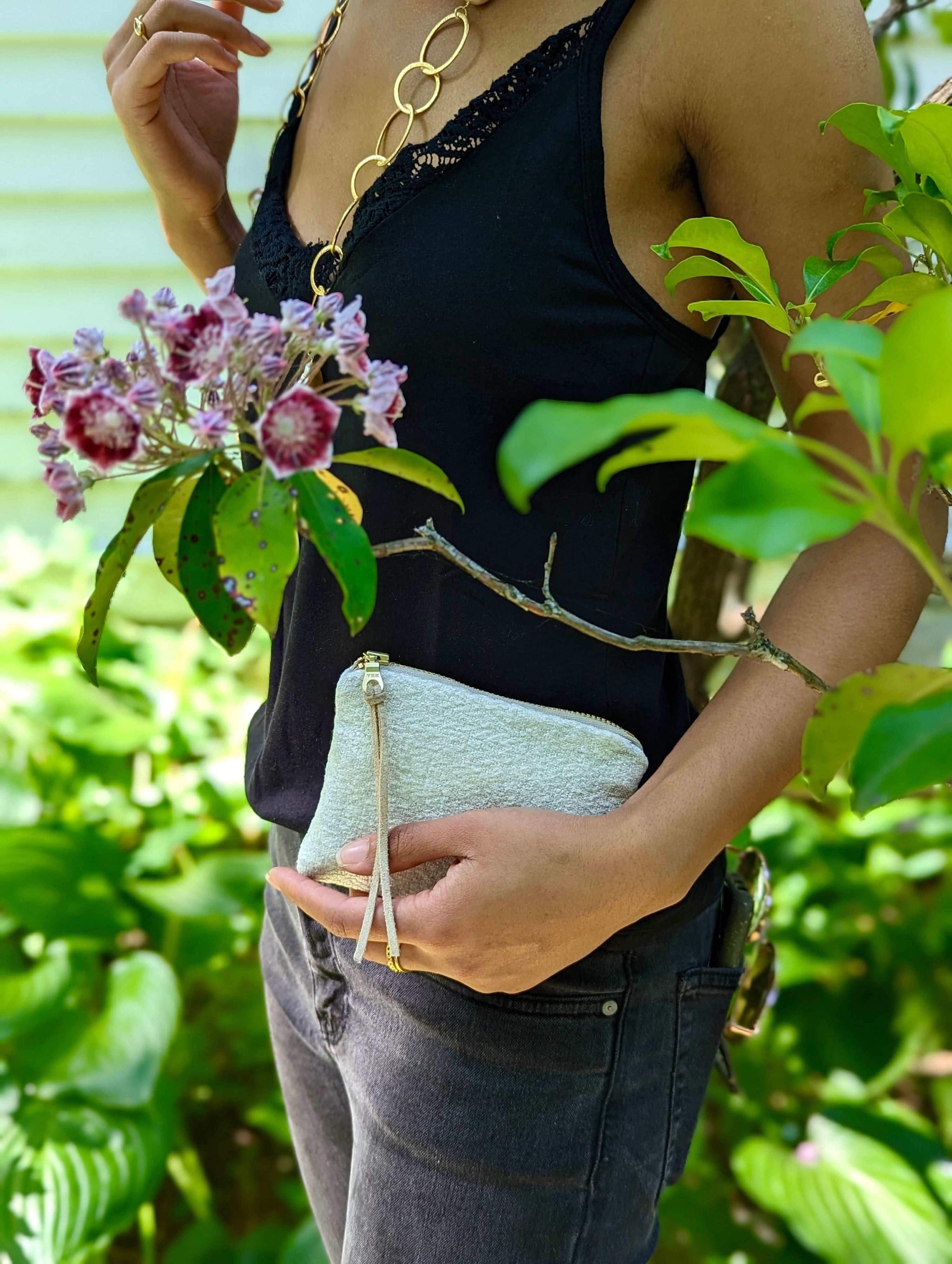 Ash & Rose Arianell Mini Metallic Clutch