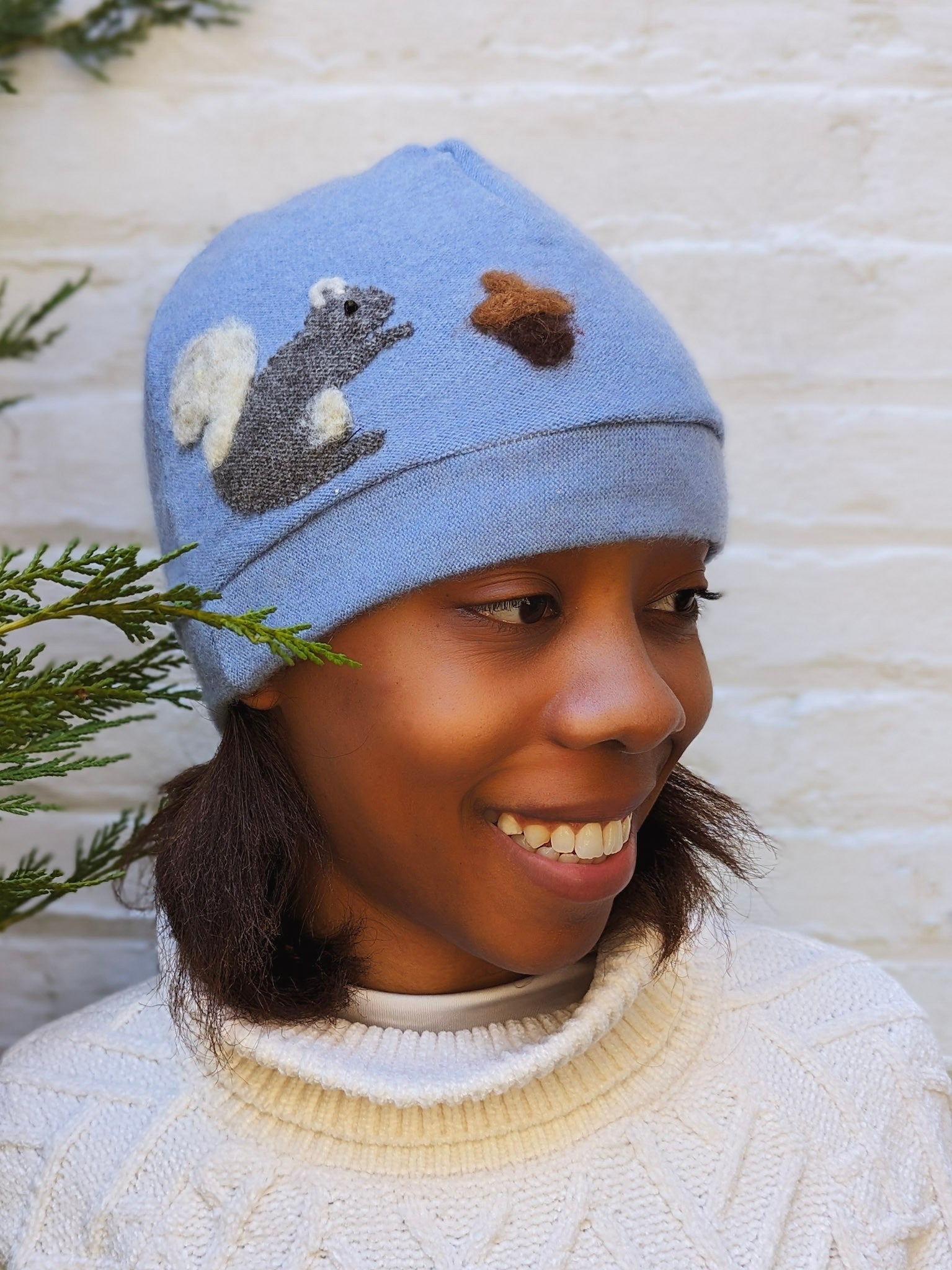 Squirrel Cashmere Hat - Adult - My American Goods