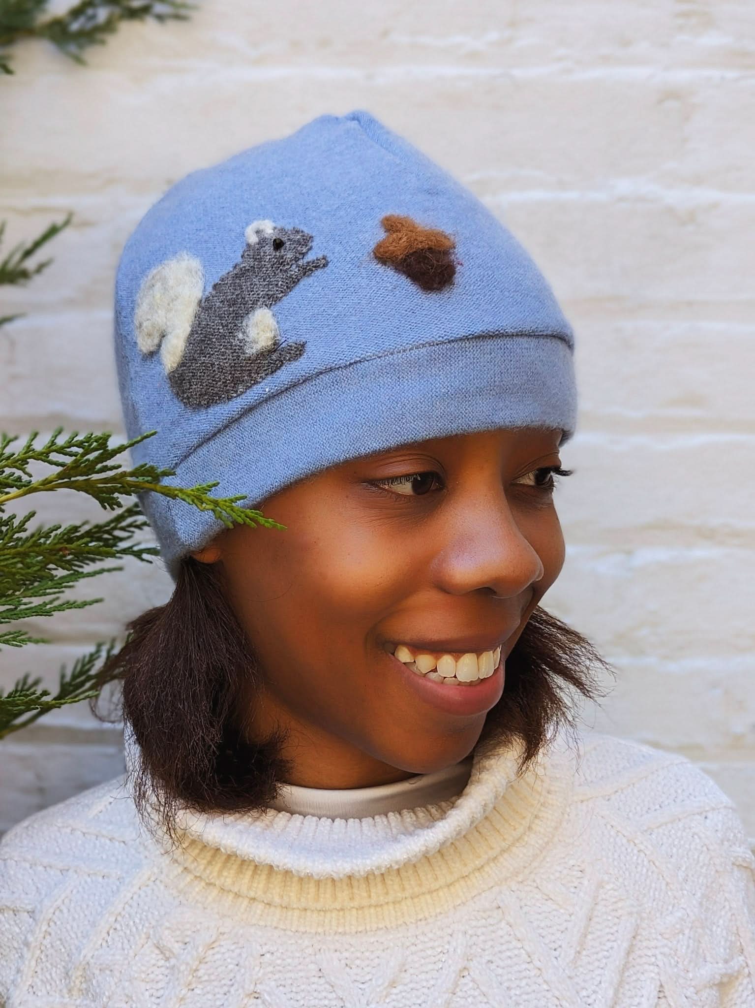 Squirrel Cashmere Hat - Adult - My American Goods