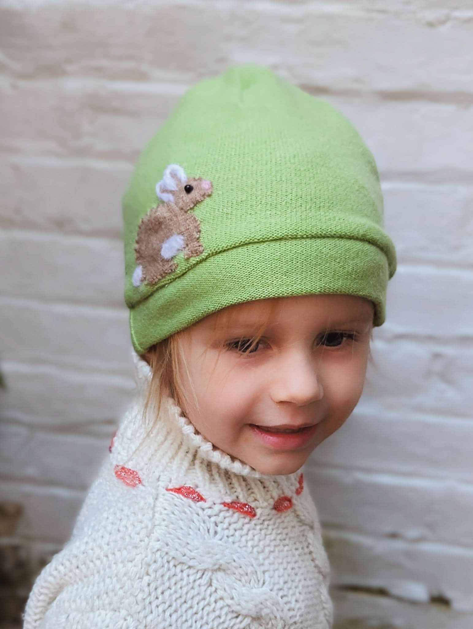 Bunny Cashmere Hat - Toddler - My American Goods
