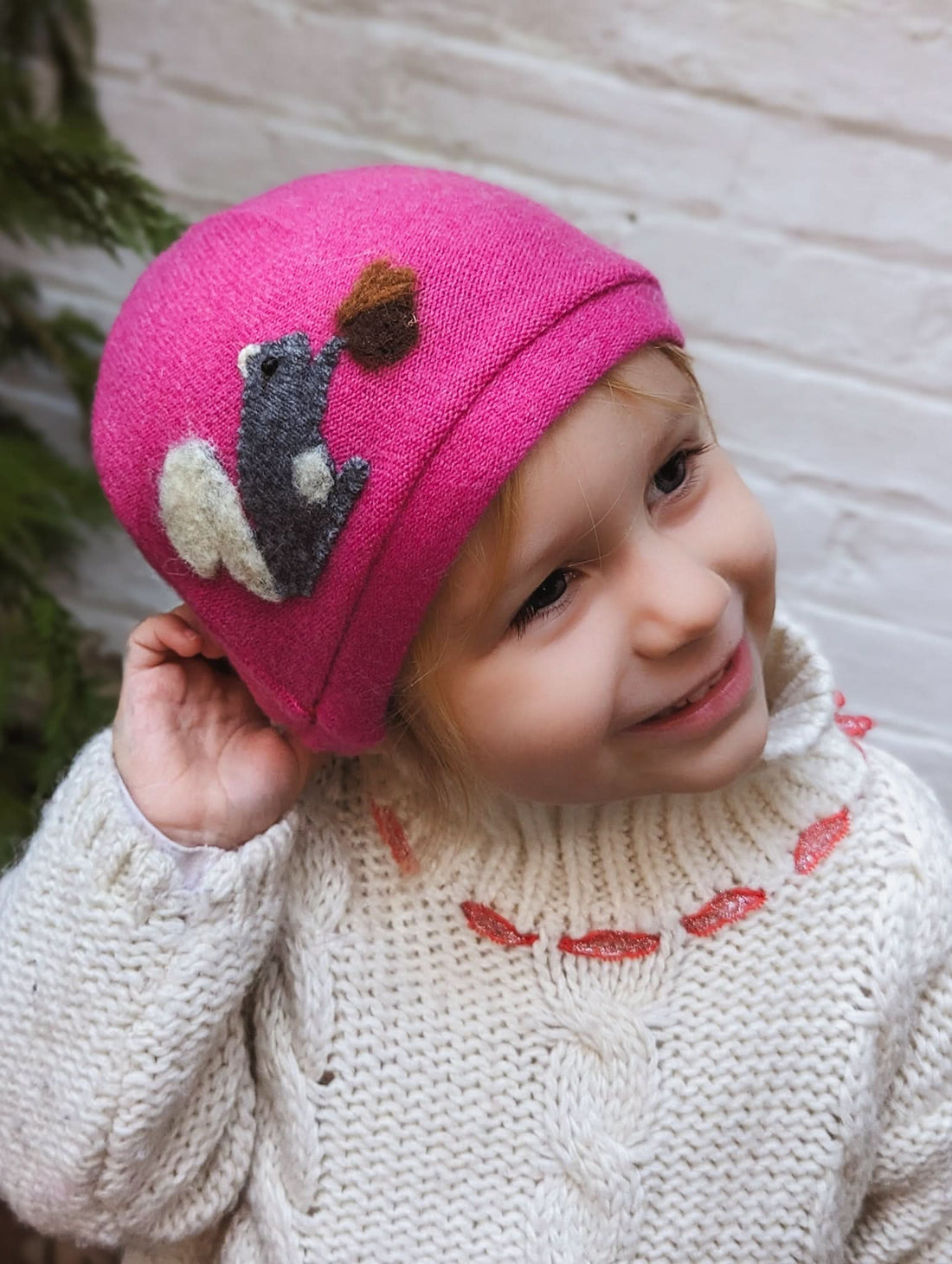 Squirrel Cashmere Hat - Toddler - My American Goods