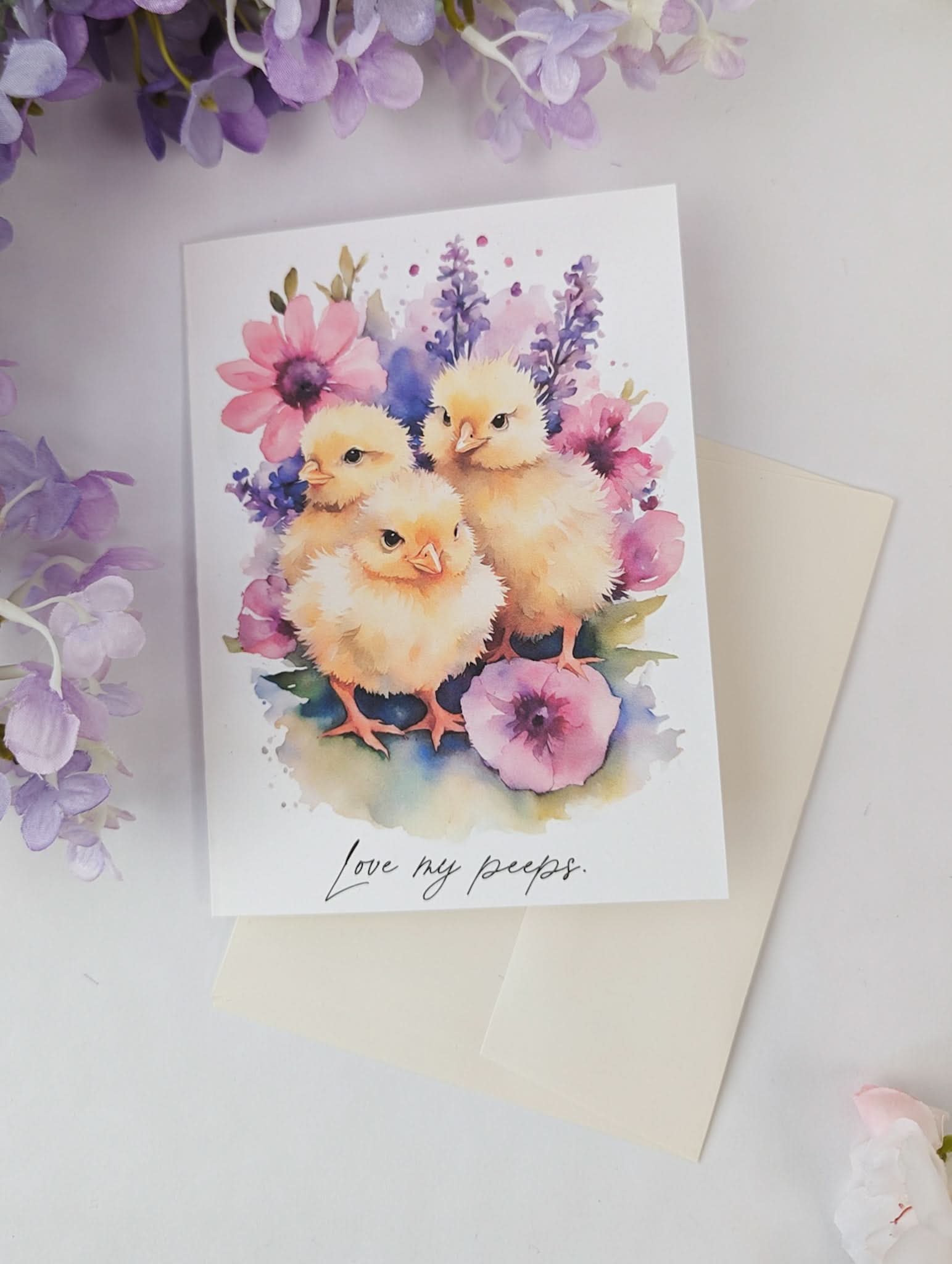 Ash & Rose Greeting & Note Cards Love My Peeps Easter Card