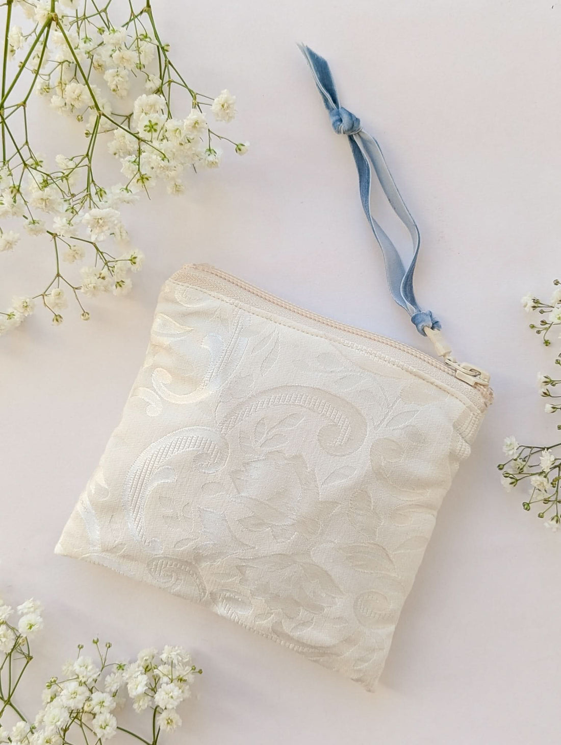 Something Blue Square Zip Pouch - My American Goods